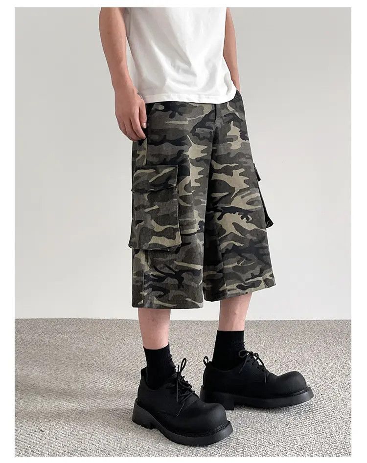 Japanese Brand × Jean Camo Cargo Shorts Size US 30 / EU 46 - 4 Thumbnail