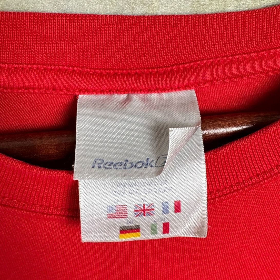 Reebok × Vintage VTG Y2K Reebok Logo T Shirt Mens Sz M Red Embroidered Size US M / EU 48-50 / 2 - 4 Thumbnail
