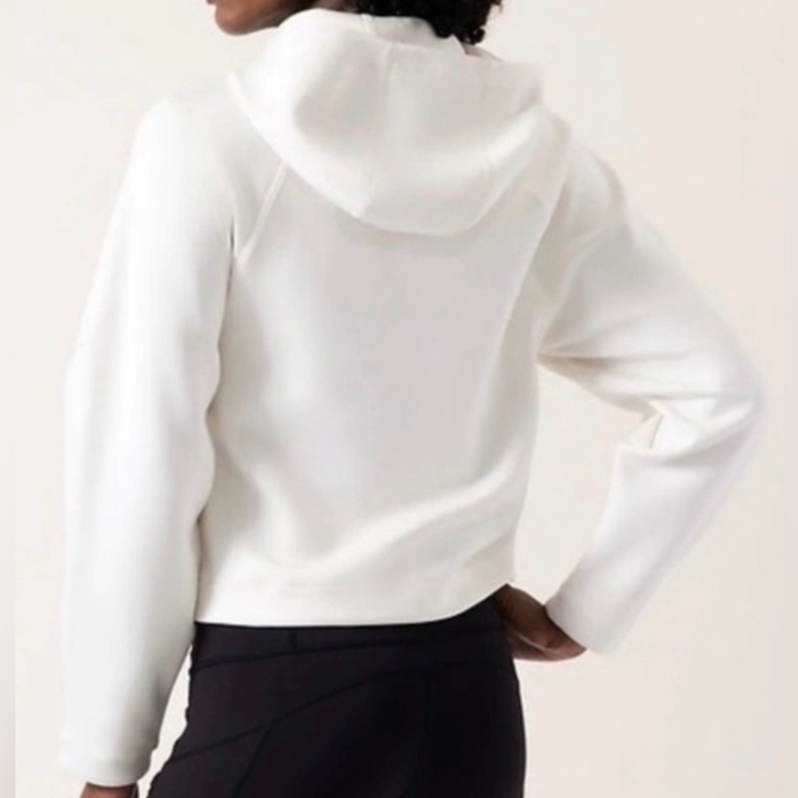 Athleta Athleta Get Set hoodie Sweatshirt in magnolia white, size L Size L / US 10 / IT 46 - 3 Thumbnail