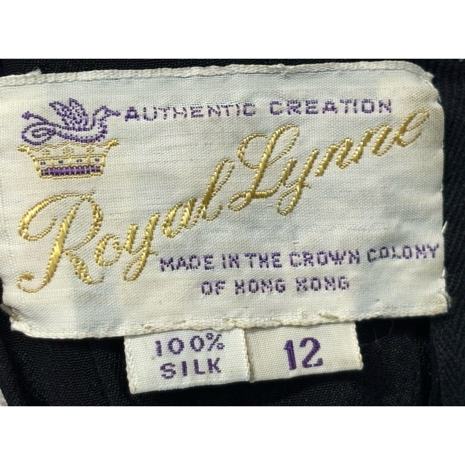 Vintage VINTAGE Royal Beaded Shirt Women’s Size 12 Black Silk Formal 1960s Evening Size XL / US 12-14 / IT 48-50 - 8 Thumbnail