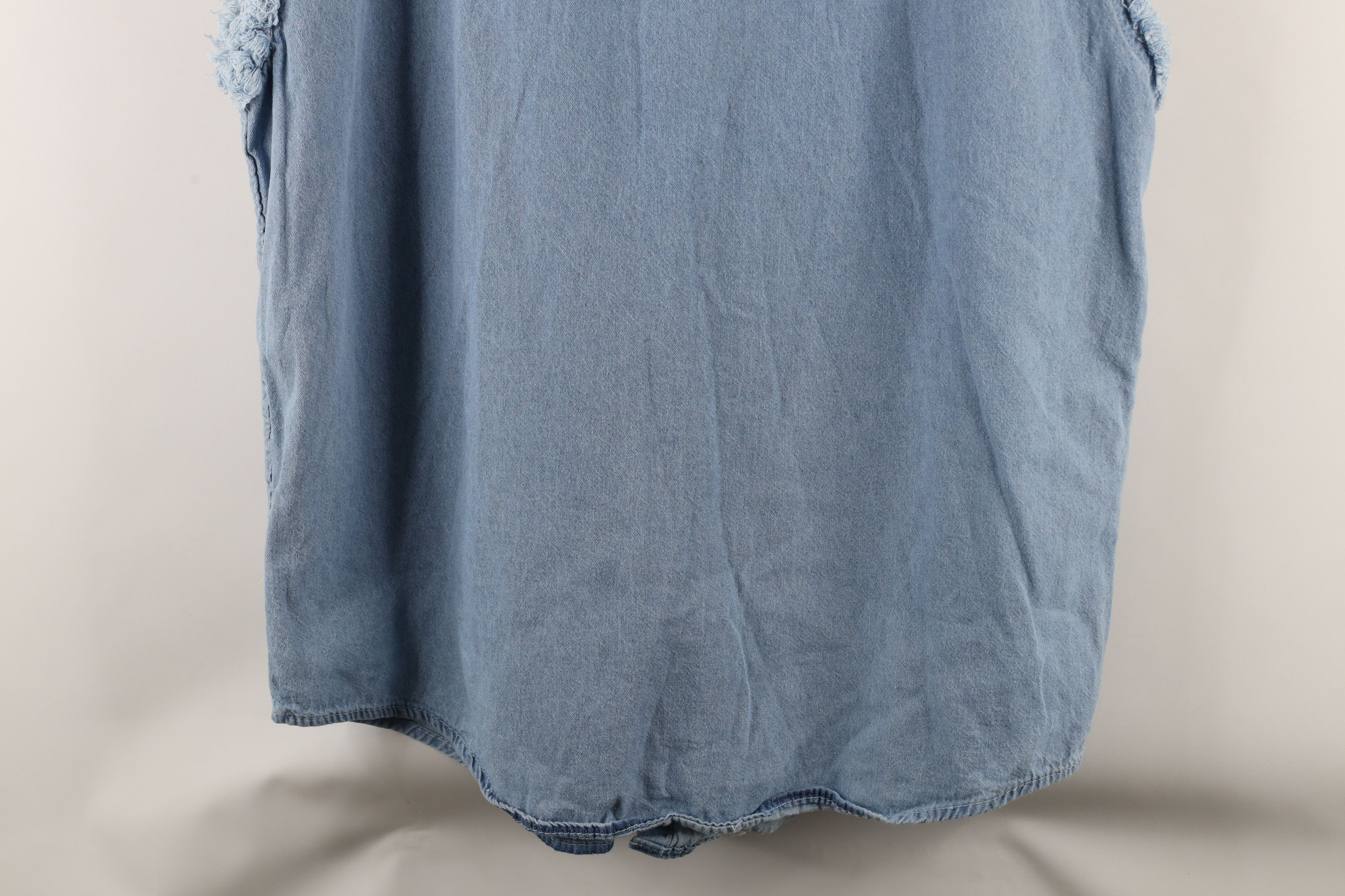 Vintage Vintage 90s Streetwear Motorcycle Denim Button Shirt Blue Size US XXL / EU 58 / 5 - 12 Thumbnail