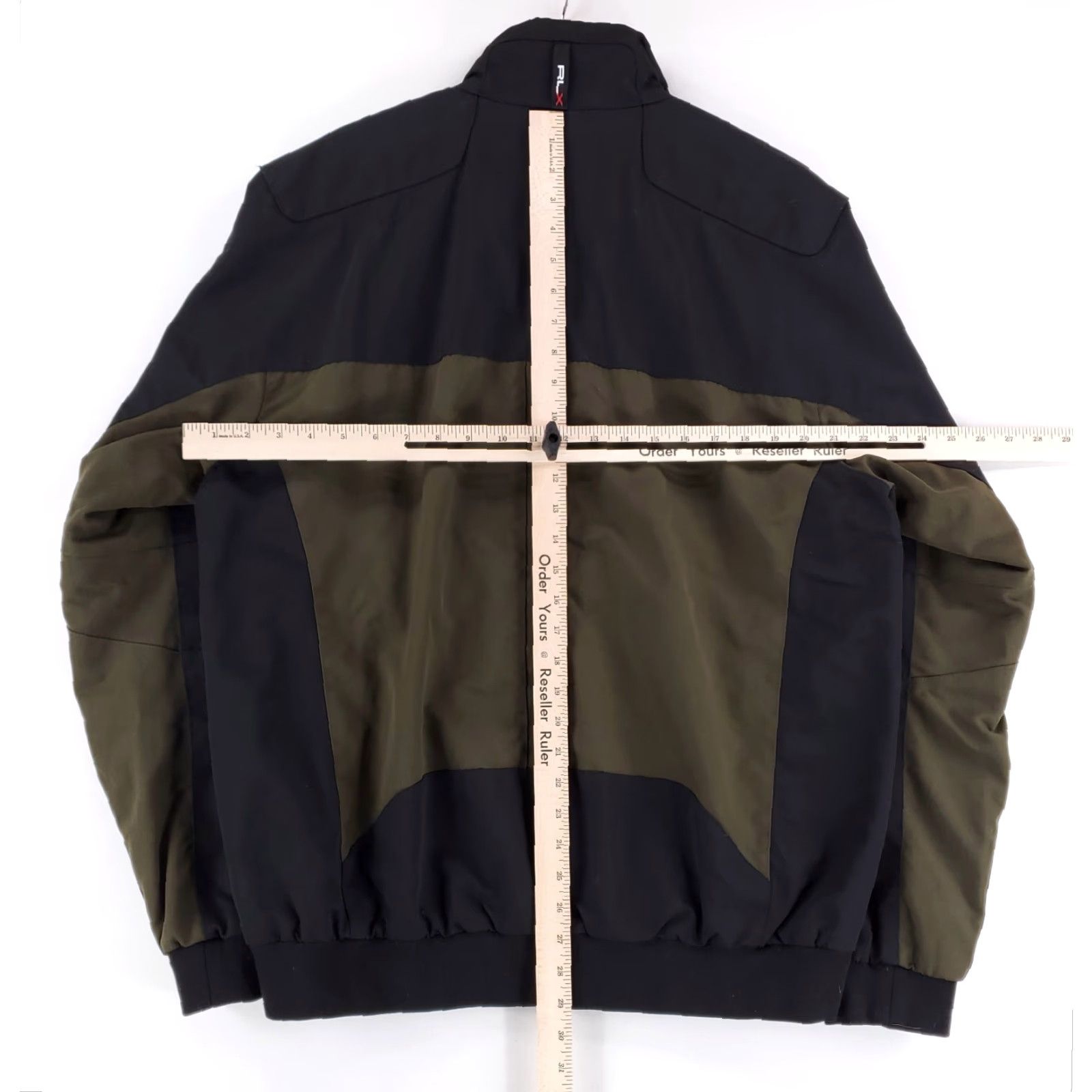 Ralph Lauren VINTAGE RLX Ralph Lauren Full Zip Jacket Windbreaker Long Sleeve Green Black Mens XL Size US XL / EU 56 / 4 - 5 Thumbnail