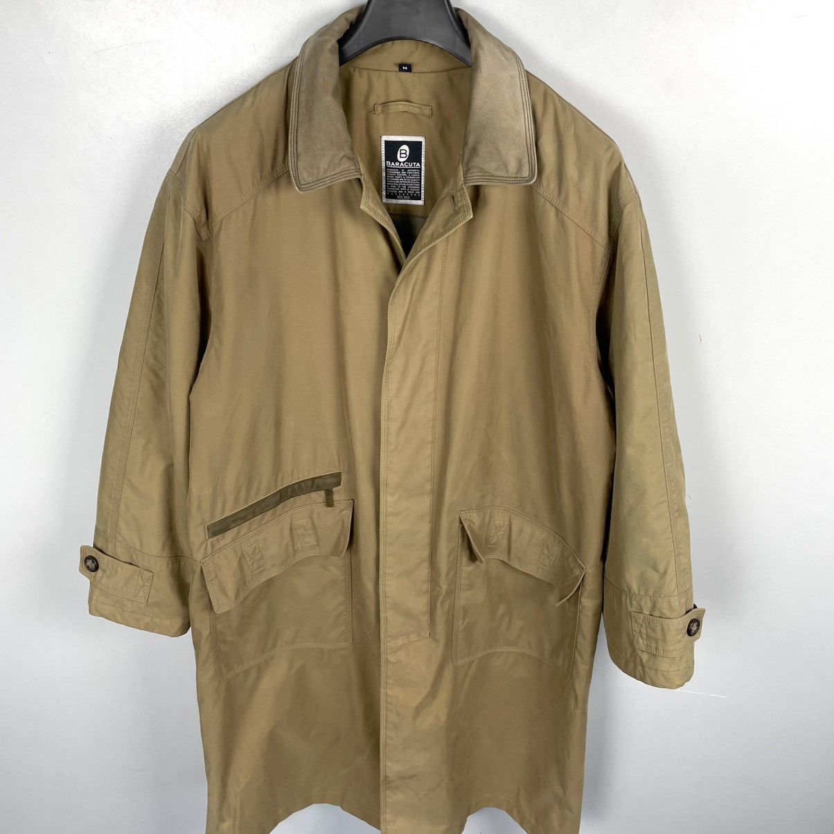 Baracuta Vintage 00’s Baracuta Cotton Parka Trench Coat Denim Jacket Size US M / EU 48-50 / 2 - 2 Thumbnail