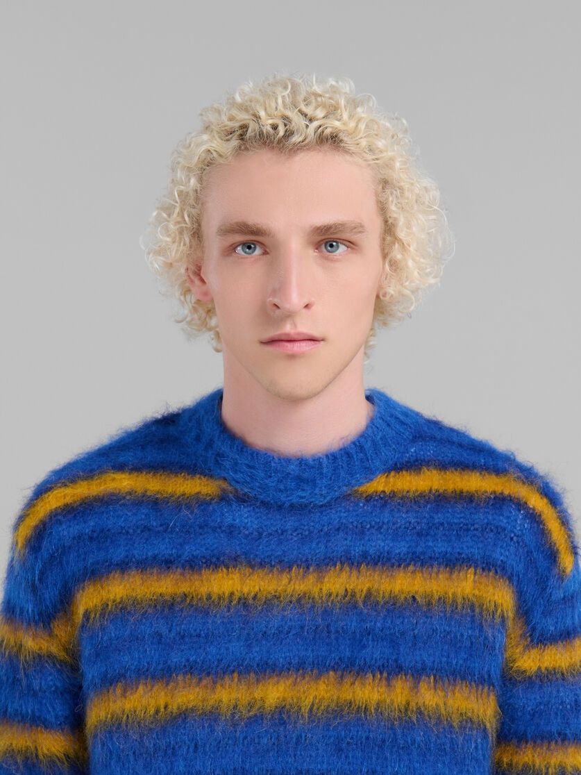 Marni o1w1db10625 Mohair Sweater in Blue Size US M / EU 48-50 / 2 - 2 Thumbnail