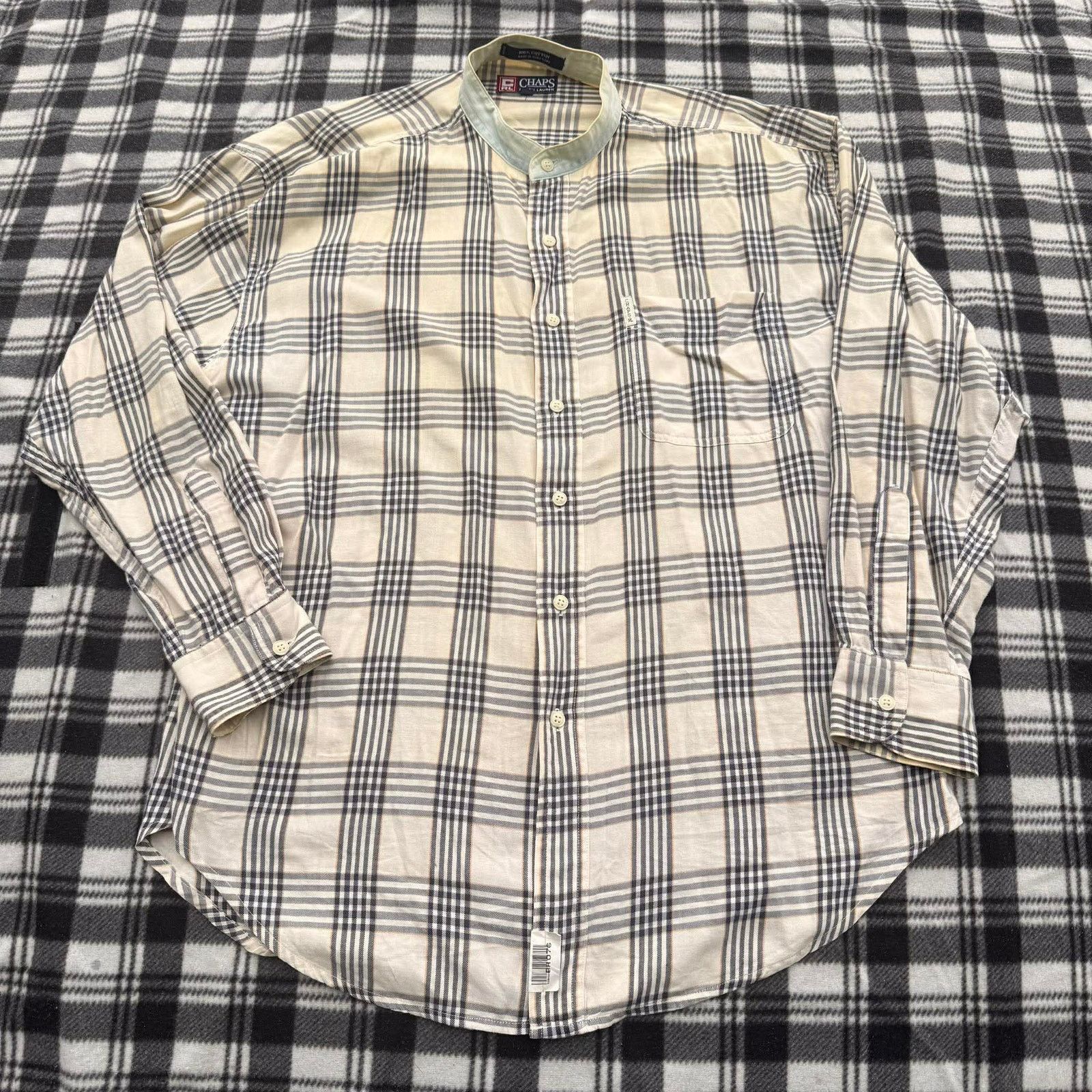 Chaps Ralph Lauren Vintage 90s Chaps Ralph Lauren Plaid Button Down Shirt Large Size US L / EU 52-54 / 3 - 13 Thumbnail