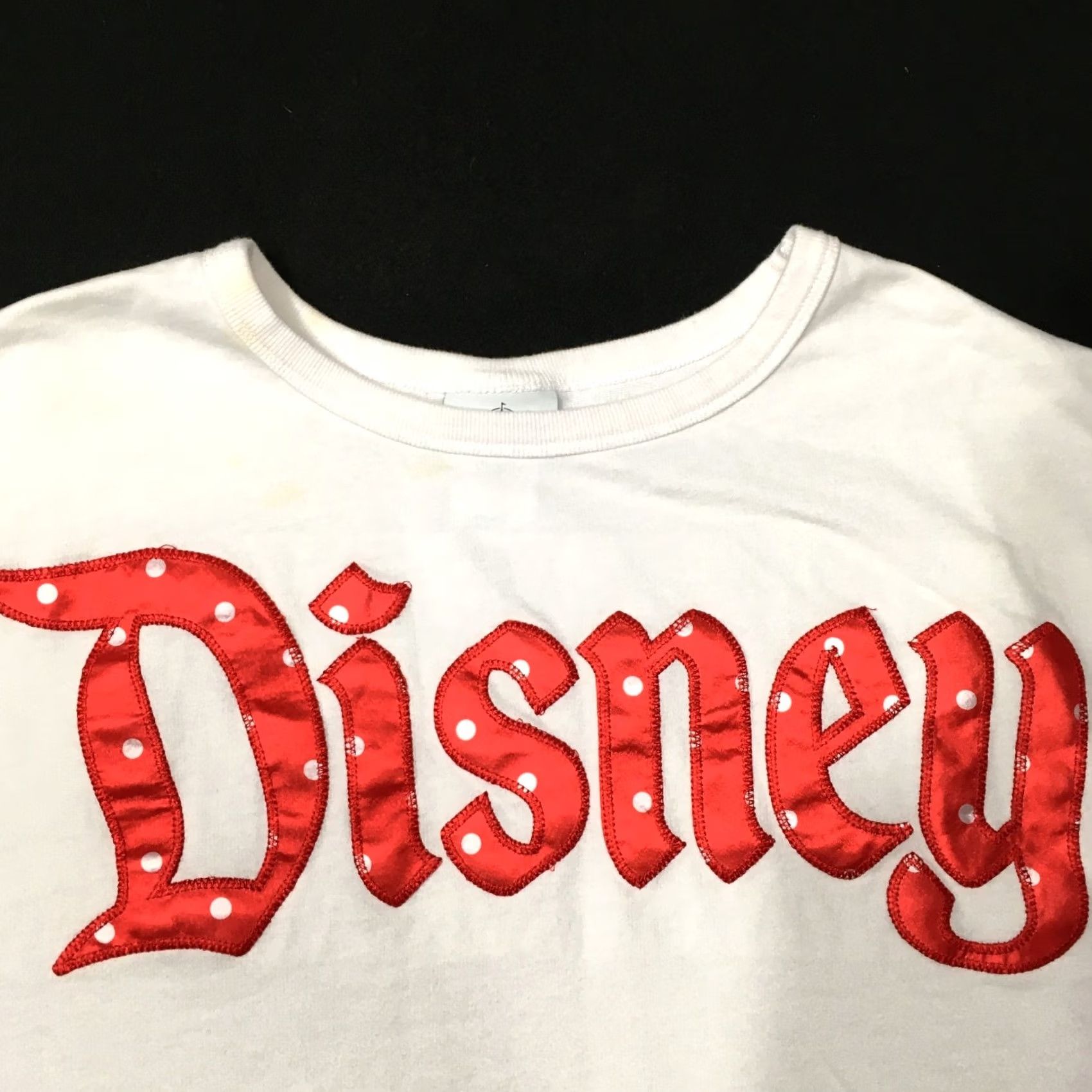 Disney Walt Disney Parks Sweatshirt 2X White VTG Embroidered Disney Parks Logo Crew Neck Pullover Women's Sample 90s Style Size XXL / US 16-18 / IT 52-54 - 2 Thumbnail