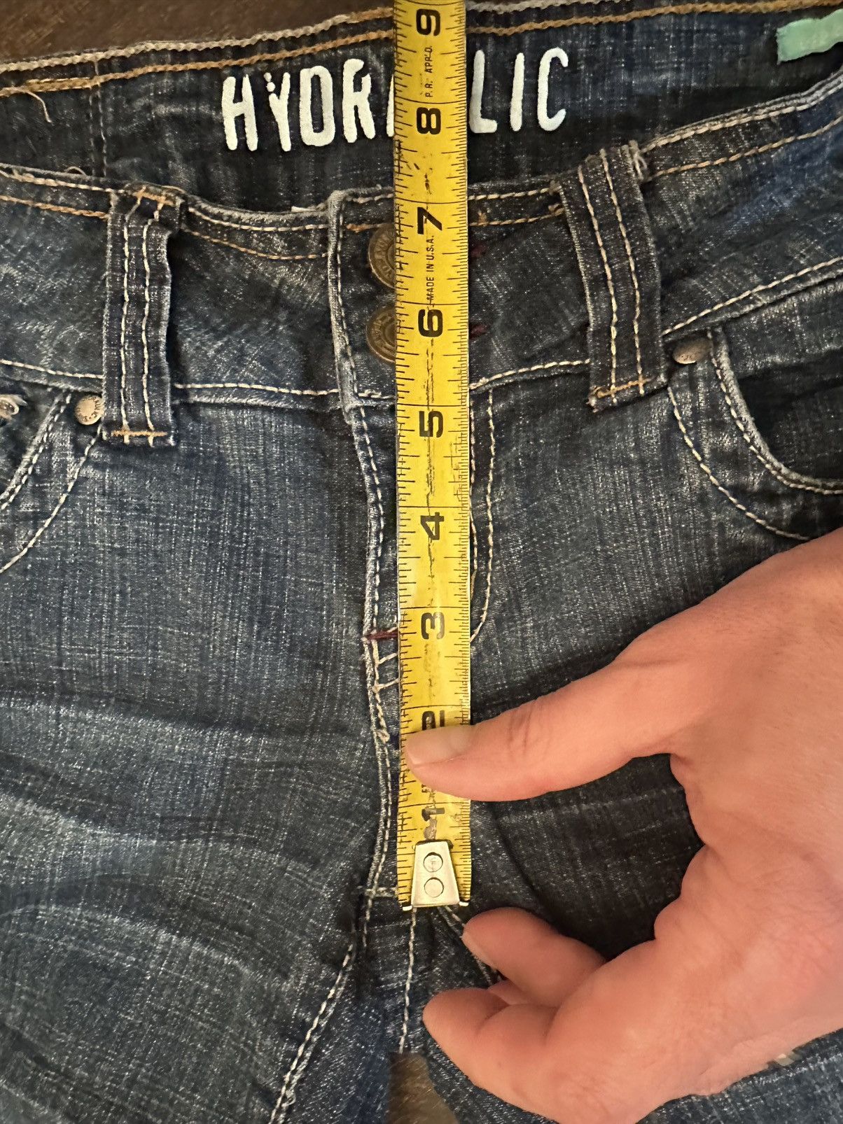 Other Hydraulic Straight Jeans Womens 3/4 Jeggings-Broken Zipper Size 28" / US 6 / IT 42 - 4 Thumbnail