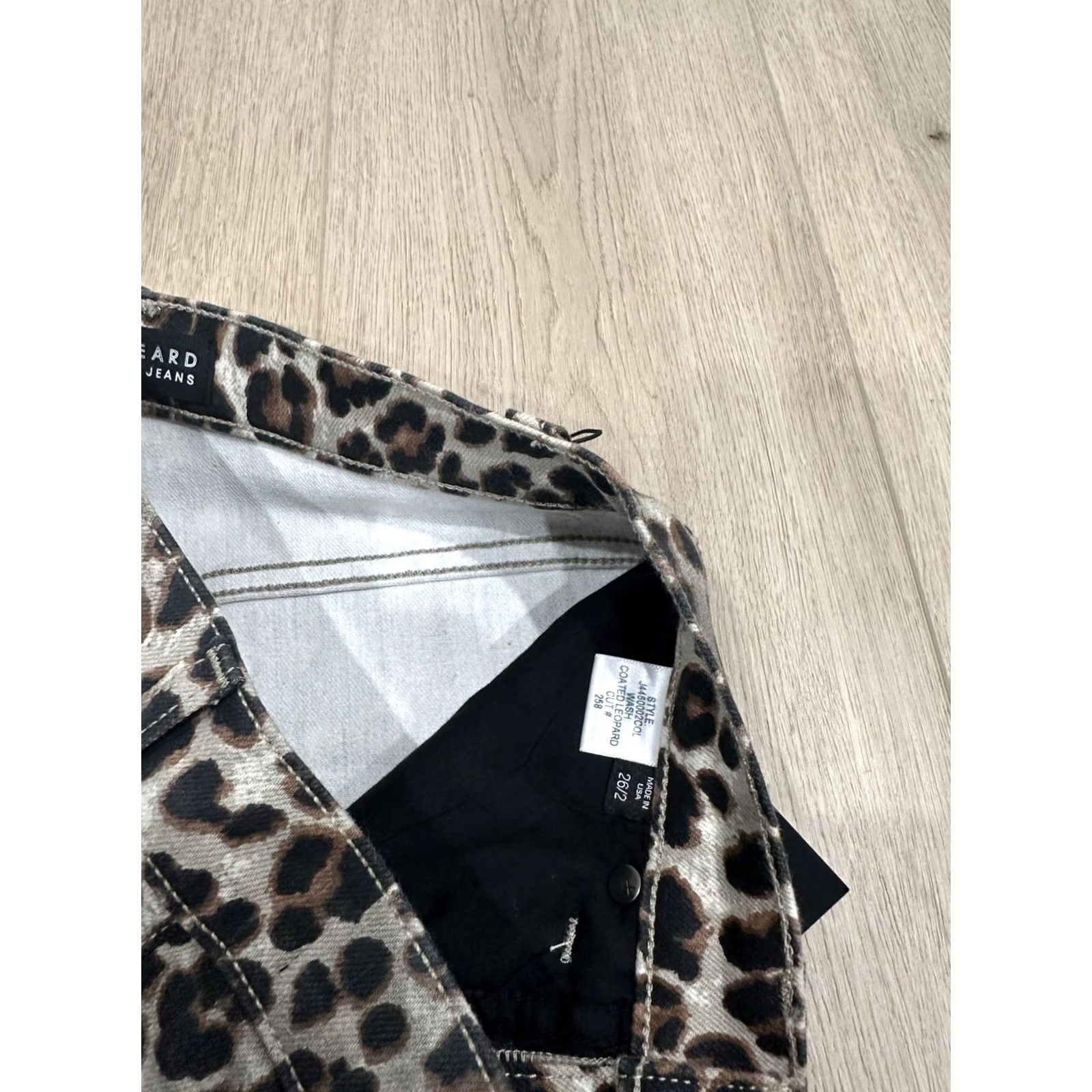 Veronica Beard Veronica Beard Brooke Mid-Rise Skinny Jeans Leopard Print NWT Size 26 Coated Women Size 26" / US 2 / IT 38 - 7 Thumbnail