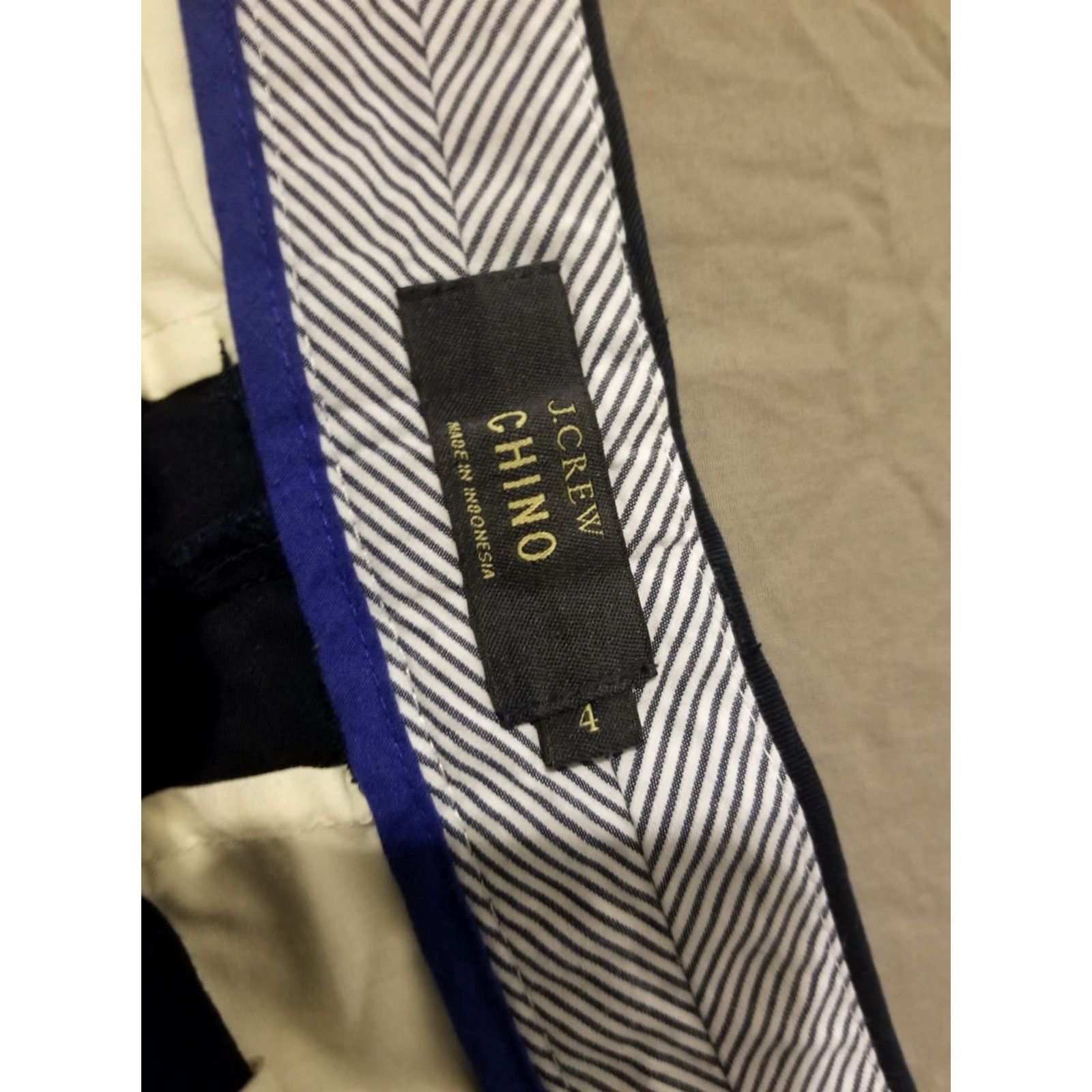 J.Crew Womens J.CREW Shorts Chino Cotton Navy Blue 4 Size 4 Regular Womens Size 27" / US 4 / IT 40 - 3 Thumbnail