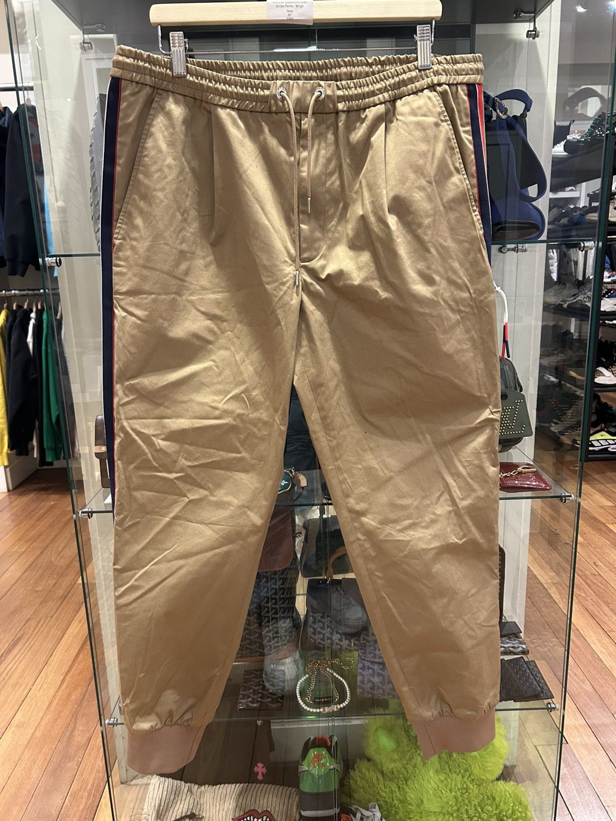 Moncler Moncler Gabardine Side Stripe Pants Size US 36 / EU 52 - 1 Thumbnail