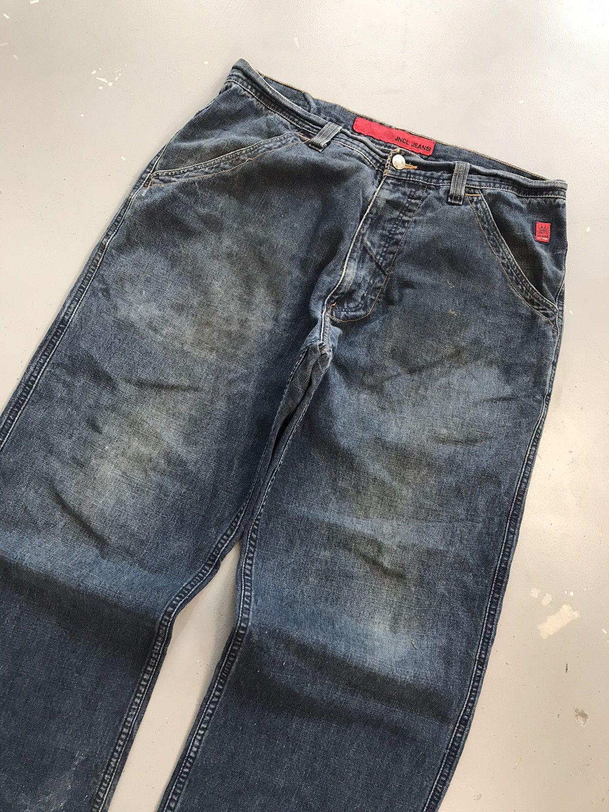JNCO × Vintage Vintage Jnco crazy skull 💀 embroidered denim Size US 36 / EU 52 - 5 Thumbnail