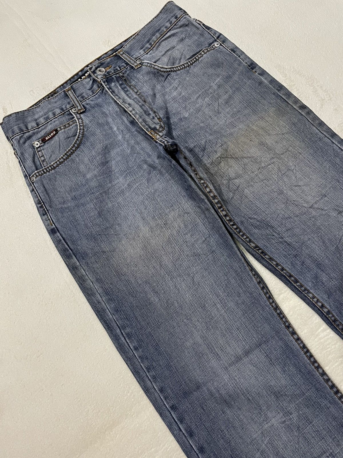 Blends Vintage Blend Denim Boot Cut Mudwash Jeans Size US 32 / EU 48 - 6 Thumbnail