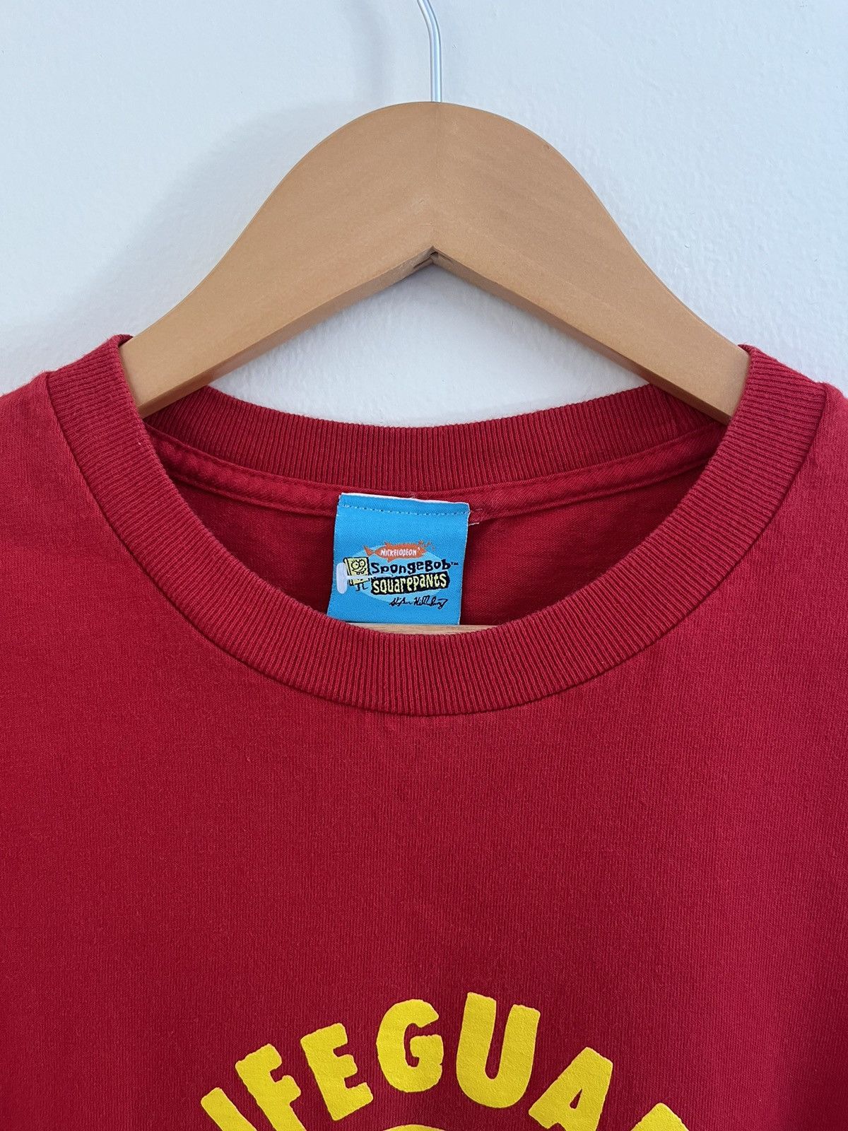 Cartoon Network × Vintage © 2002 SpongeBob “Lifeguard Swimsuit Optional” Humor T-Shirt Size US L / EU 52-54 / 3 - 6 Thumbnail