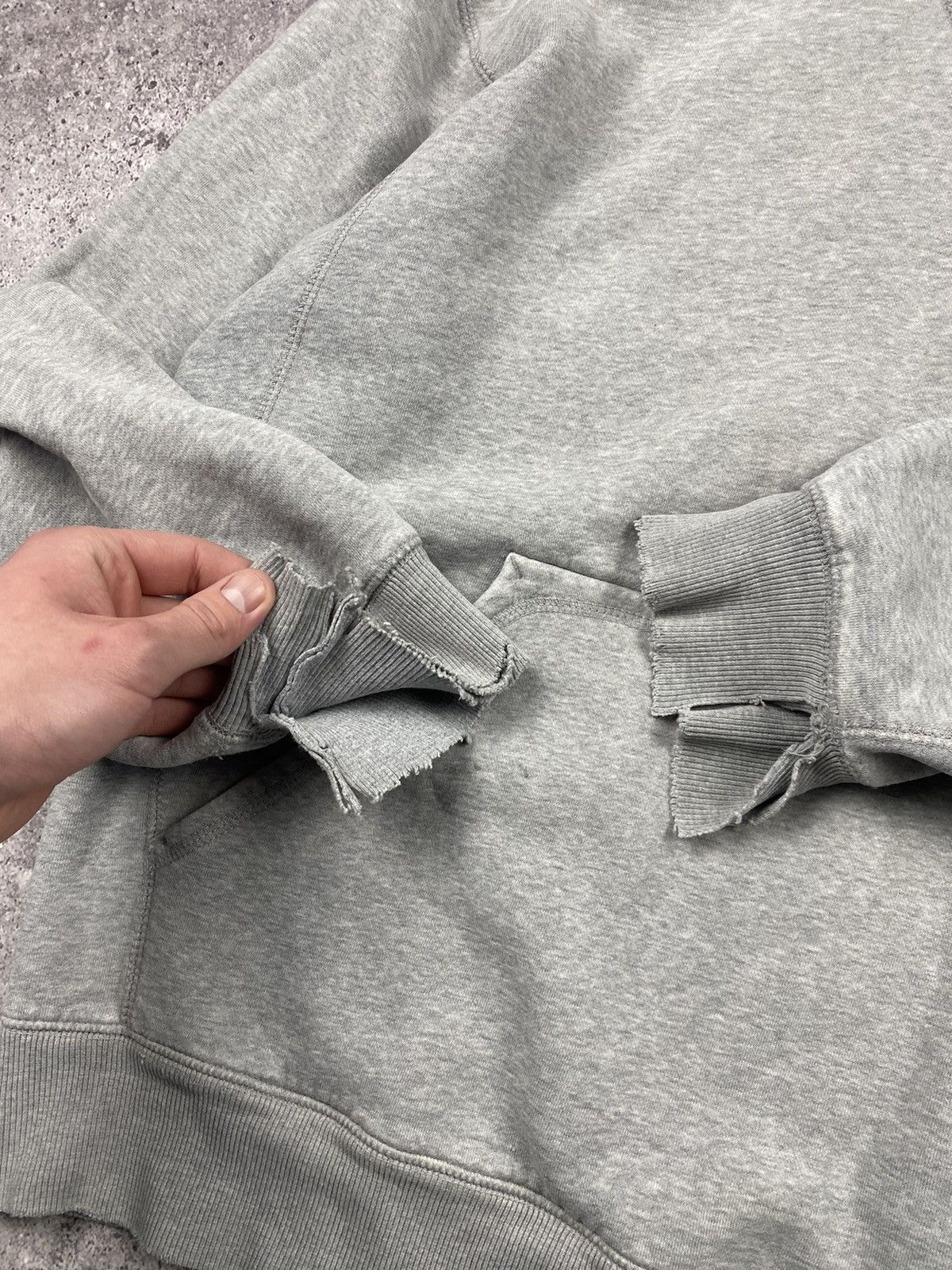 Nike × Vintage USA VINTAGE NIKE DISTRESSED THRASHED BAGGY HOODIE CREWNECK Size US XL / EU 56 / 4 - 10 Thumbnail