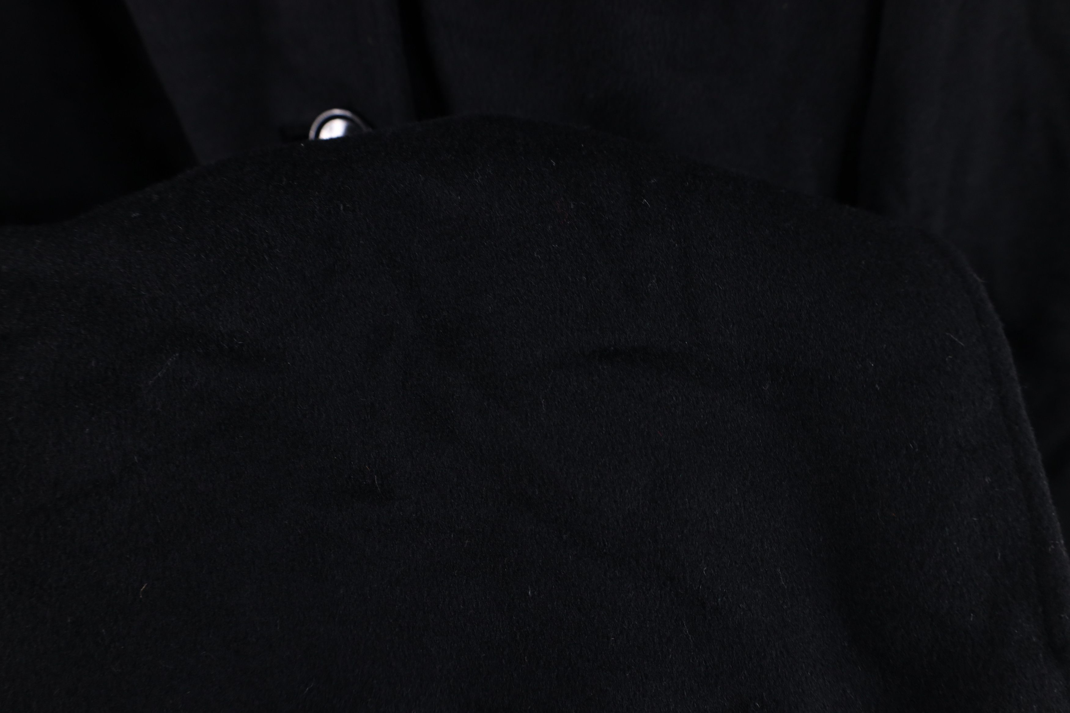 Vintage Vintage 50s 60s Collar Wool Trench Coat Jacket Black USA Size M / US 6-8 / IT 42-44 - 6 Thumbnail