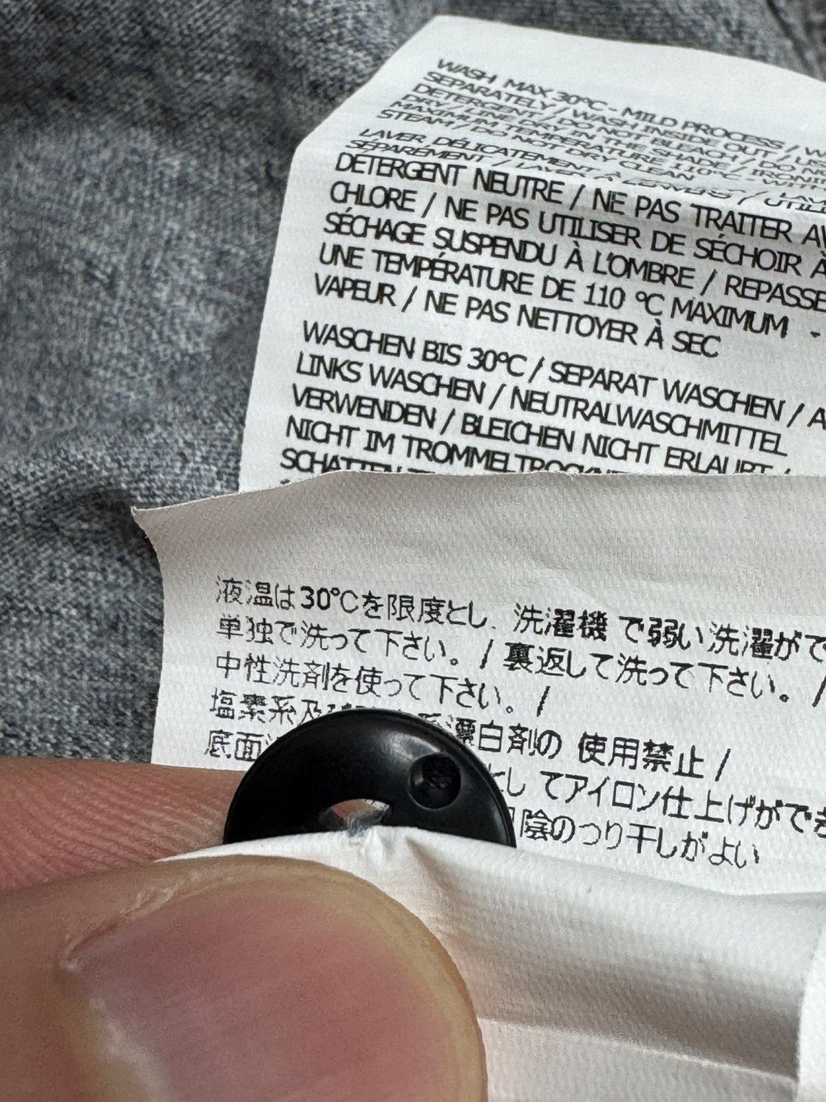 Massimo Osti × Stone Island Stone Island Collar grey T-Shirt polo Size US S / EU 44-46 / 1 - 8 Thumbnail