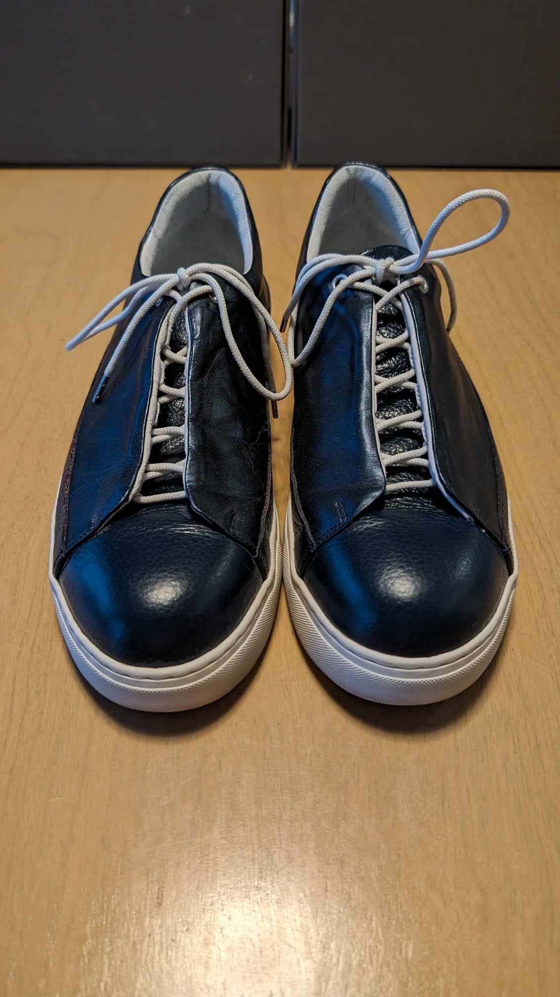 靴 AW2019 ISSEY MIYAKE Leather Sneakers Issey Miyake | Shoes | Issey Miyake Men Japan Black Leather
