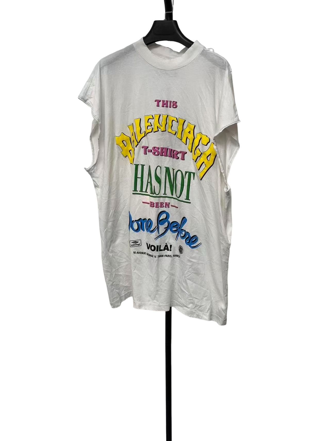 Balenciaga Balenciaga Graphic Tank Top Size 3 Size US L / EU 52-54 / 3 - 1 Thumbnail