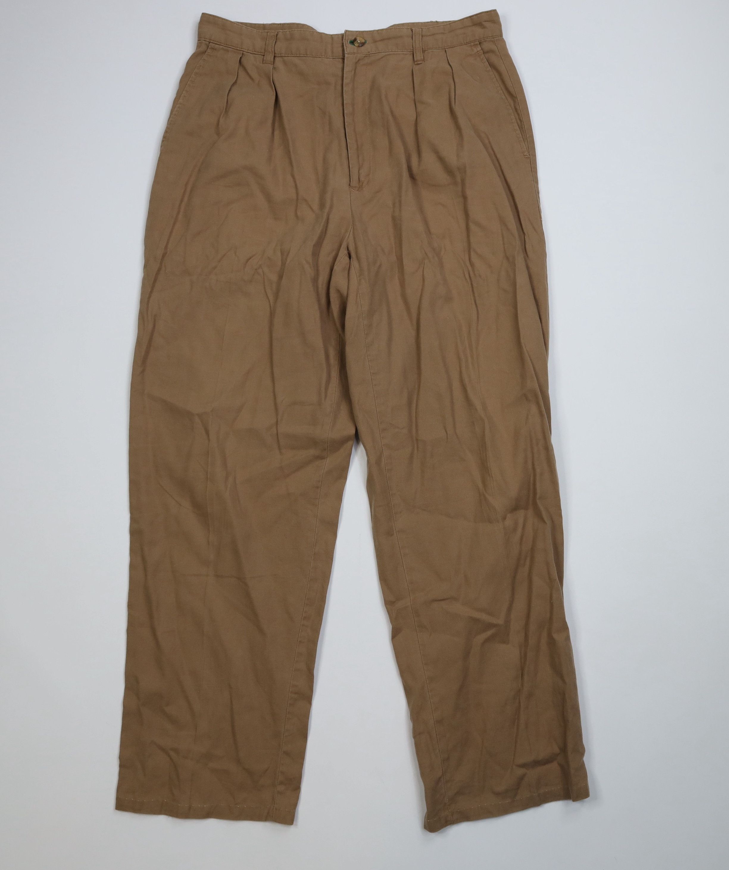 Tommy Hilfiger Vintage 90s Tommy Hilfiger Blend Knit Wide Leg Chino Pants Size US 34 / EU 50 - 1 Thumbnail