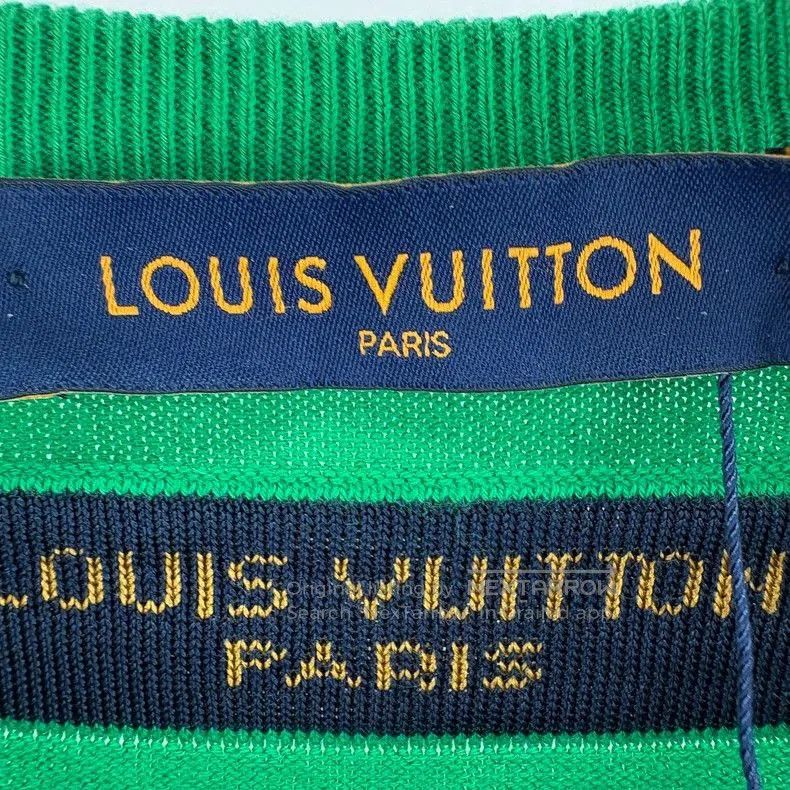 Louis Vuitton Louis Vuitton Green Logo Knit Short Sleeve. Size US M / EU 48-50 / 2 - 5 Thumbnail