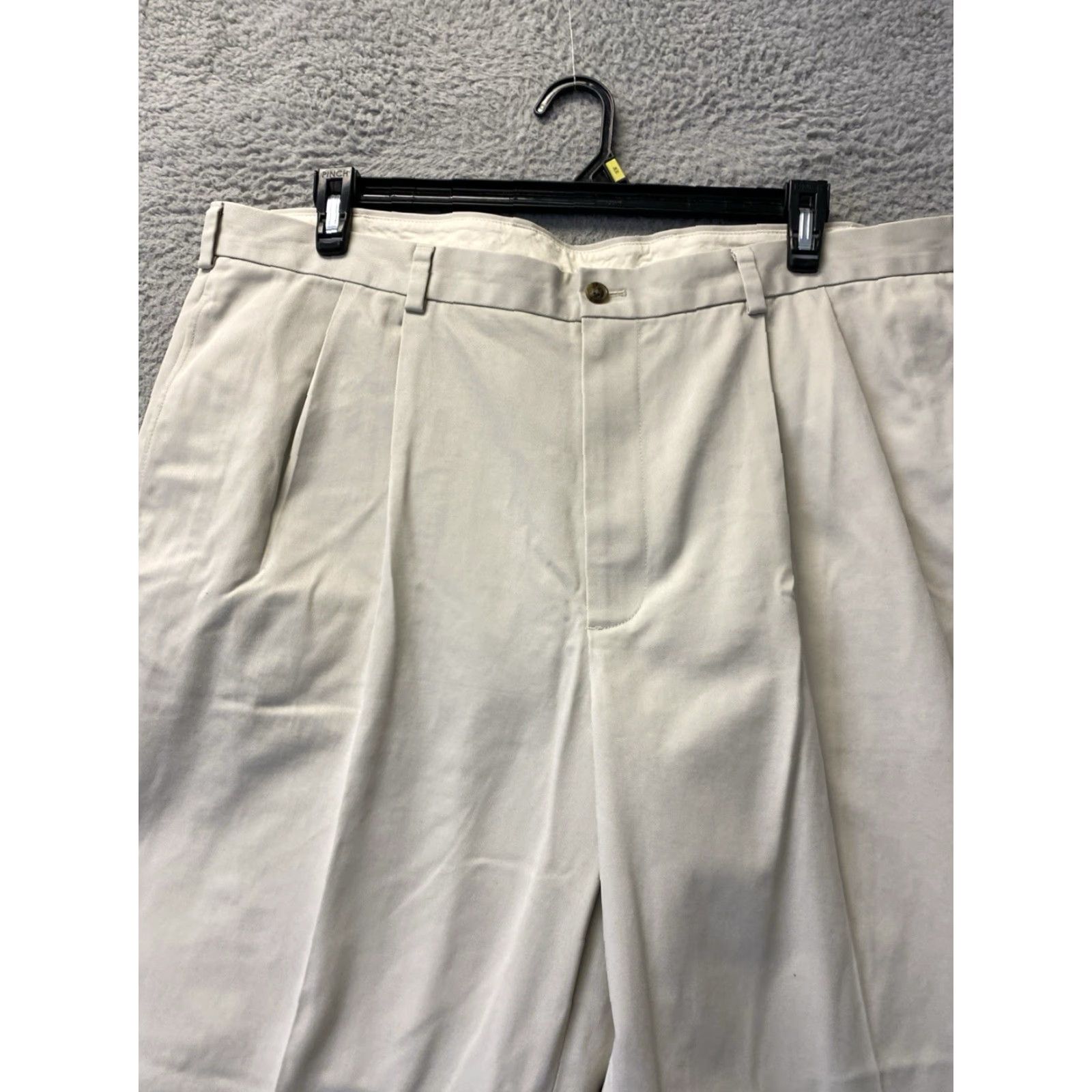 Brooks Brothers Brooks Brothers Chino Pants Mens 42x32 Khaki Elliot Fit Flat Front Regular Zip Button Pockets Dress Casual Mens Size US 42 / EU 58 - 2 Thumbnail