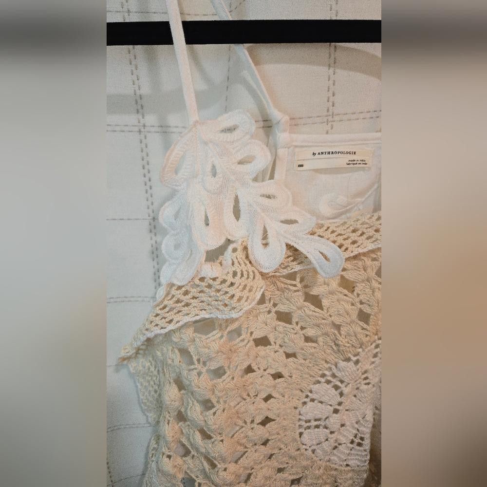 Other By Anthropologie Pieced Crochet Sweater Tank Size XXS / US 00 / IT 34 - 5 Thumbnail