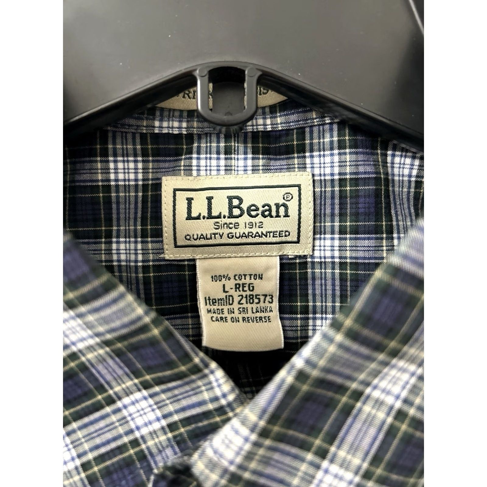 Vintage LL Bean Shirt Mens XL Blue Plaid Kennebunk Sport Oxford Button Down L/S 218573 Size US XL / EU 56 / 4 - 7 Thumbnail