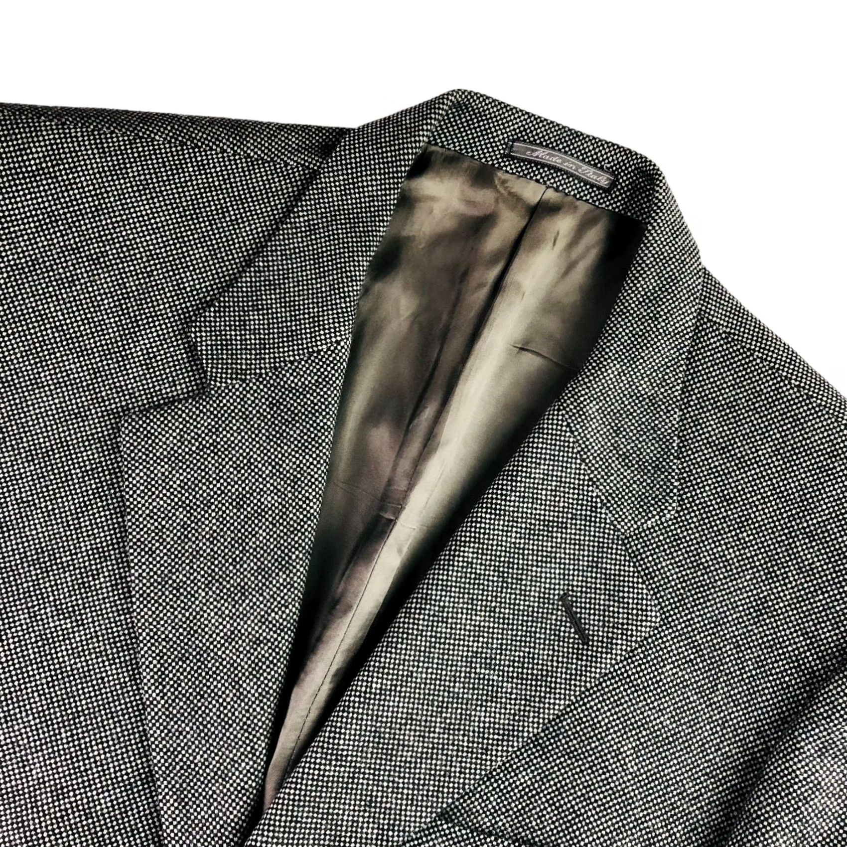 Corneliani Corneliani Blazer Jacket 2-Button Single-Breasted Wool Silk Tweed Check 42R Italy Mens Regular Vintage No Size 42R - 2 Thumbnail