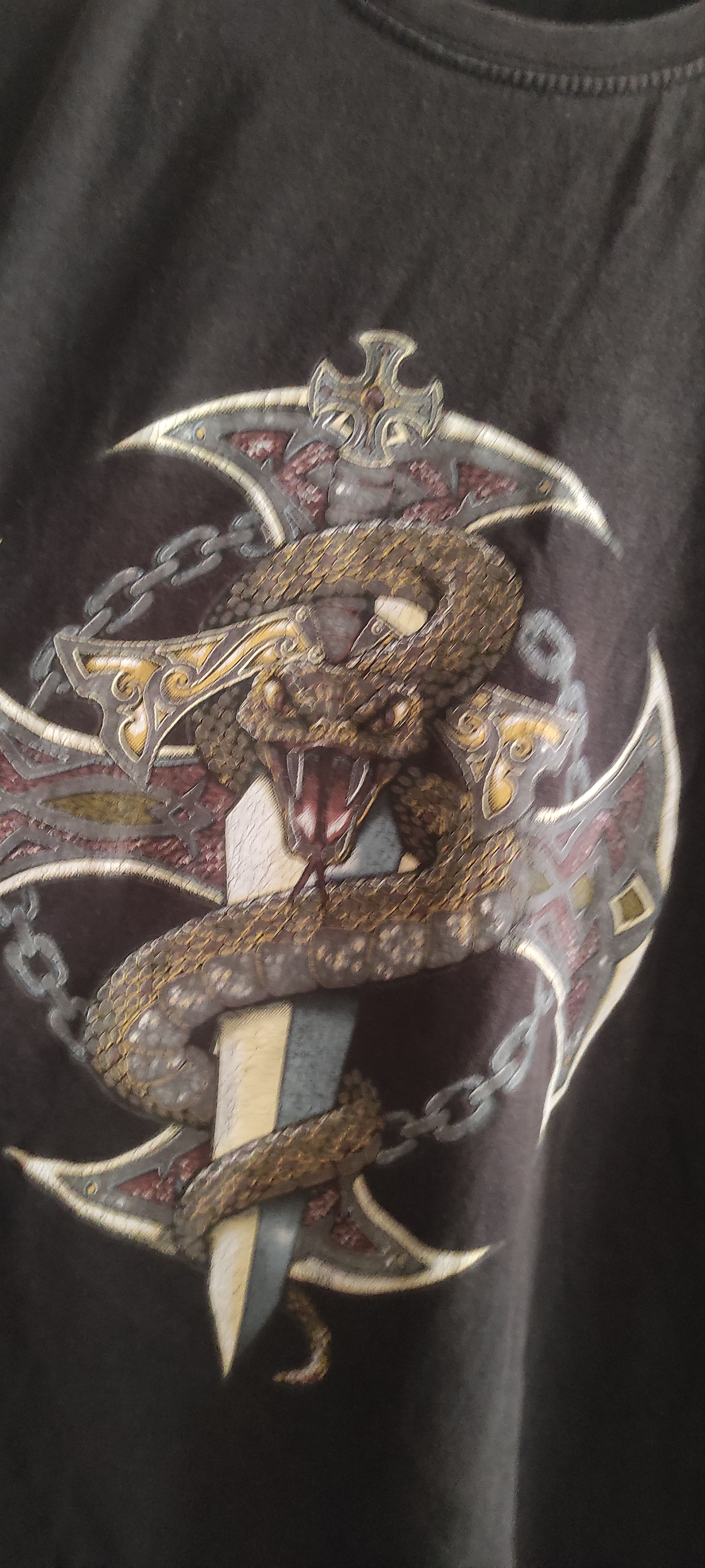 Vintage Venom Snake Graphic T-Shirt Men's Gothic Retro Hip Hop Size US S / EU 44-46 / 1 - 8 Thumbnail