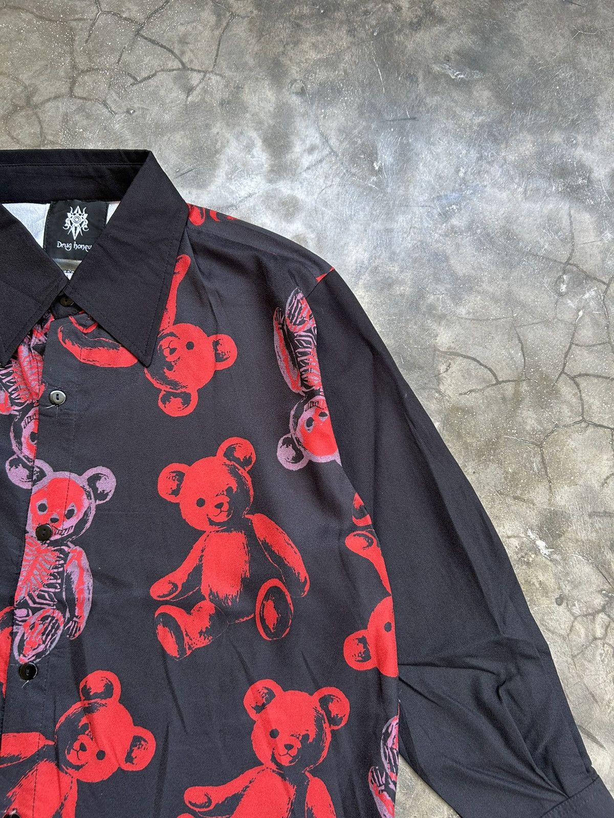 Japanese Brand 2000s J Fashion Harajuku Style by Drug Honey Shirt Size US M / EU 48-50 / 2 - 2 Thumbnail