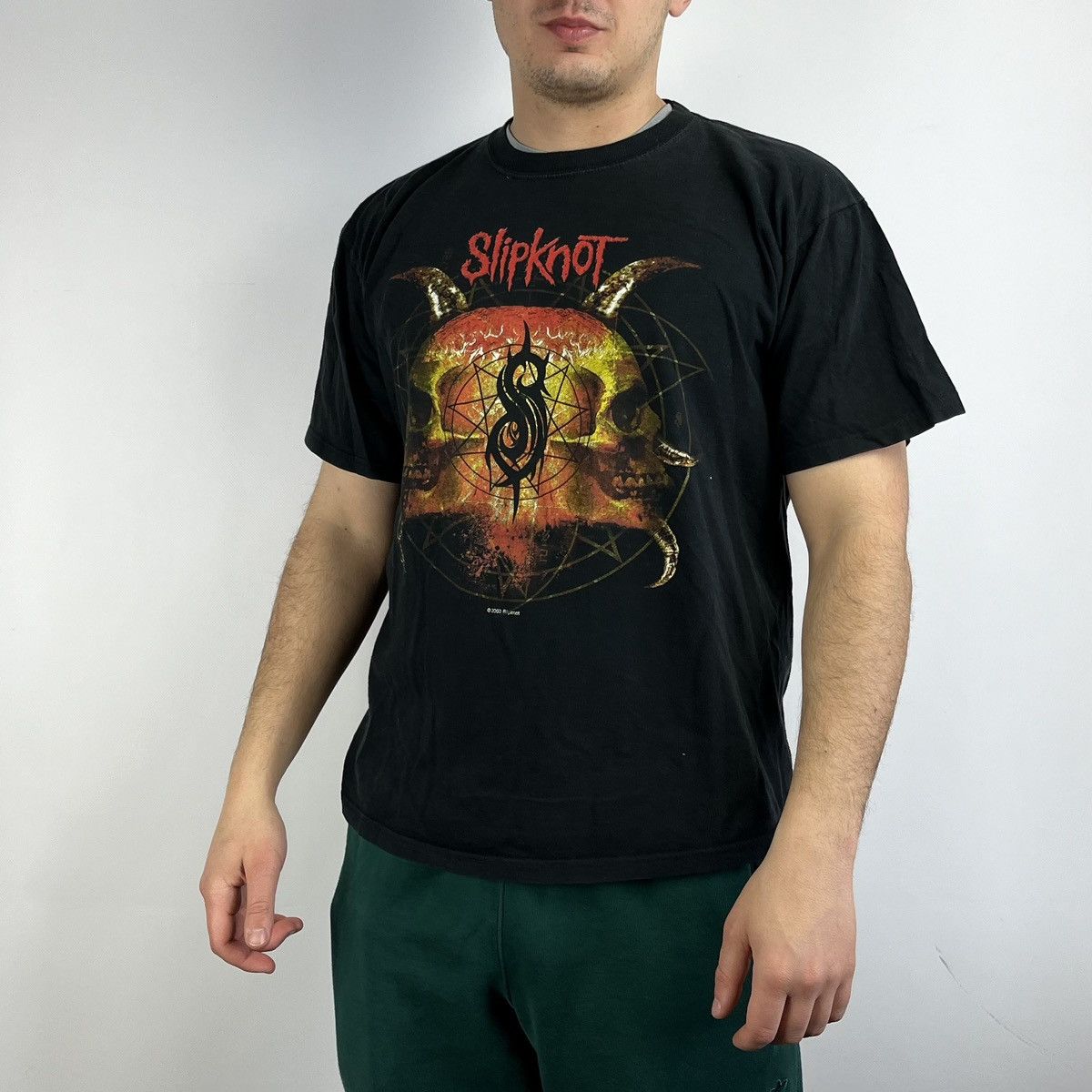 Band Tees Slipknot Tshirt rock band 2000s size Large Size US L / EU 52-54 / 3 - 1 Thumbnail