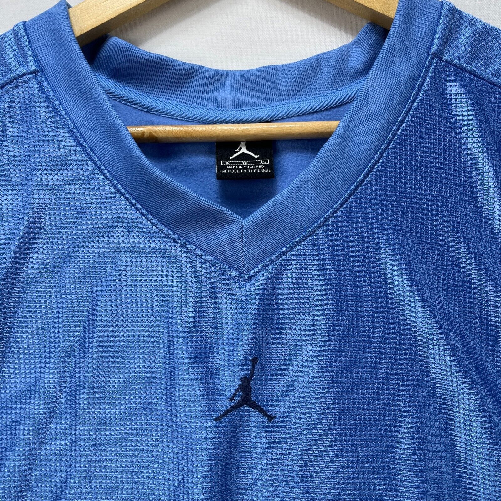 Vintage Vintage Y2K Jordan Brand Carolina Blue Mesh XL Nike Mid Logo Size US XL / EU 56 / 4 - 3 Thumbnail