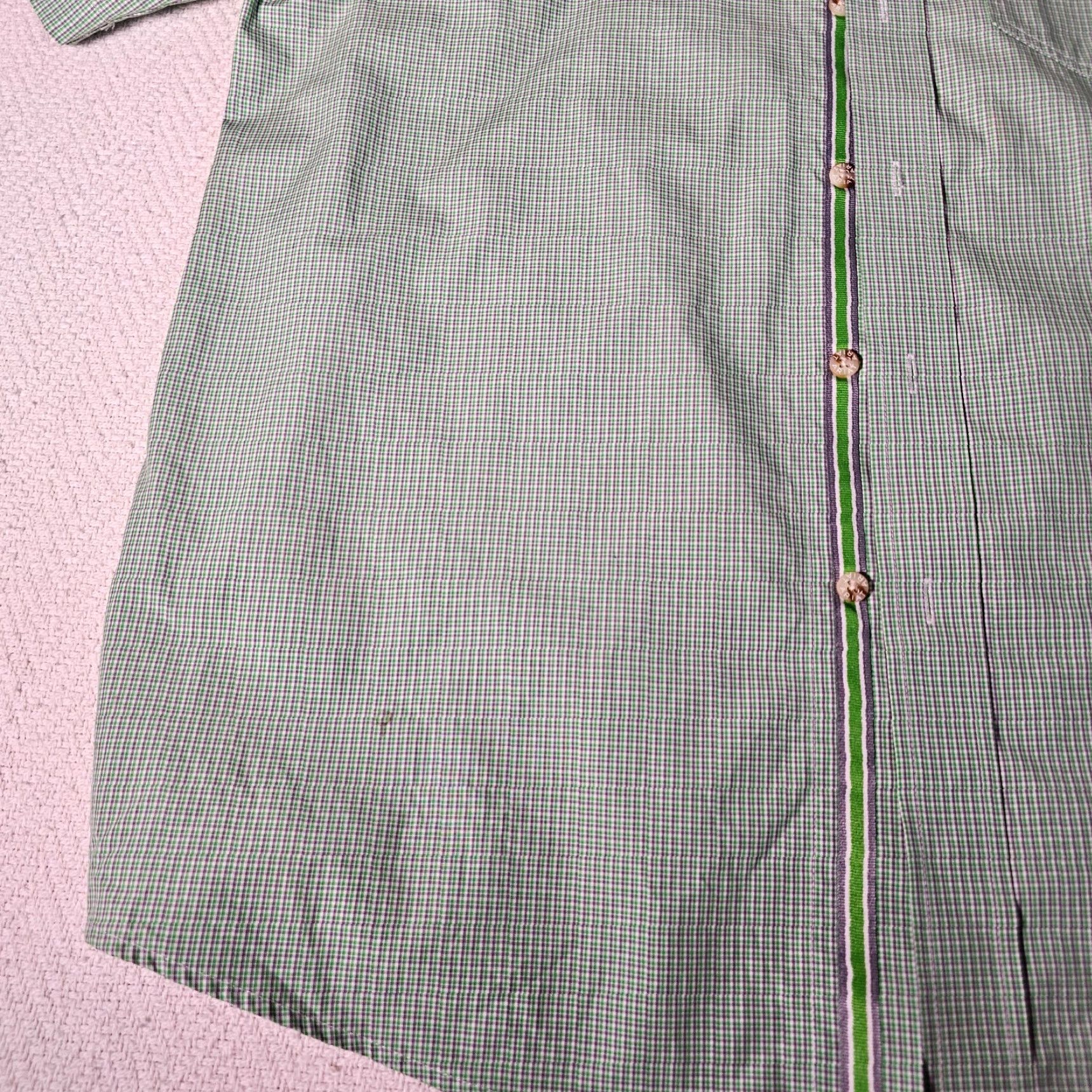 Ariat Ariat Pro Series Button-Down Shirt Men's Medium Check Short Sleeve Western Cowboy Green Size US M / EU 48-50 / 2 - 4 Thumbnail