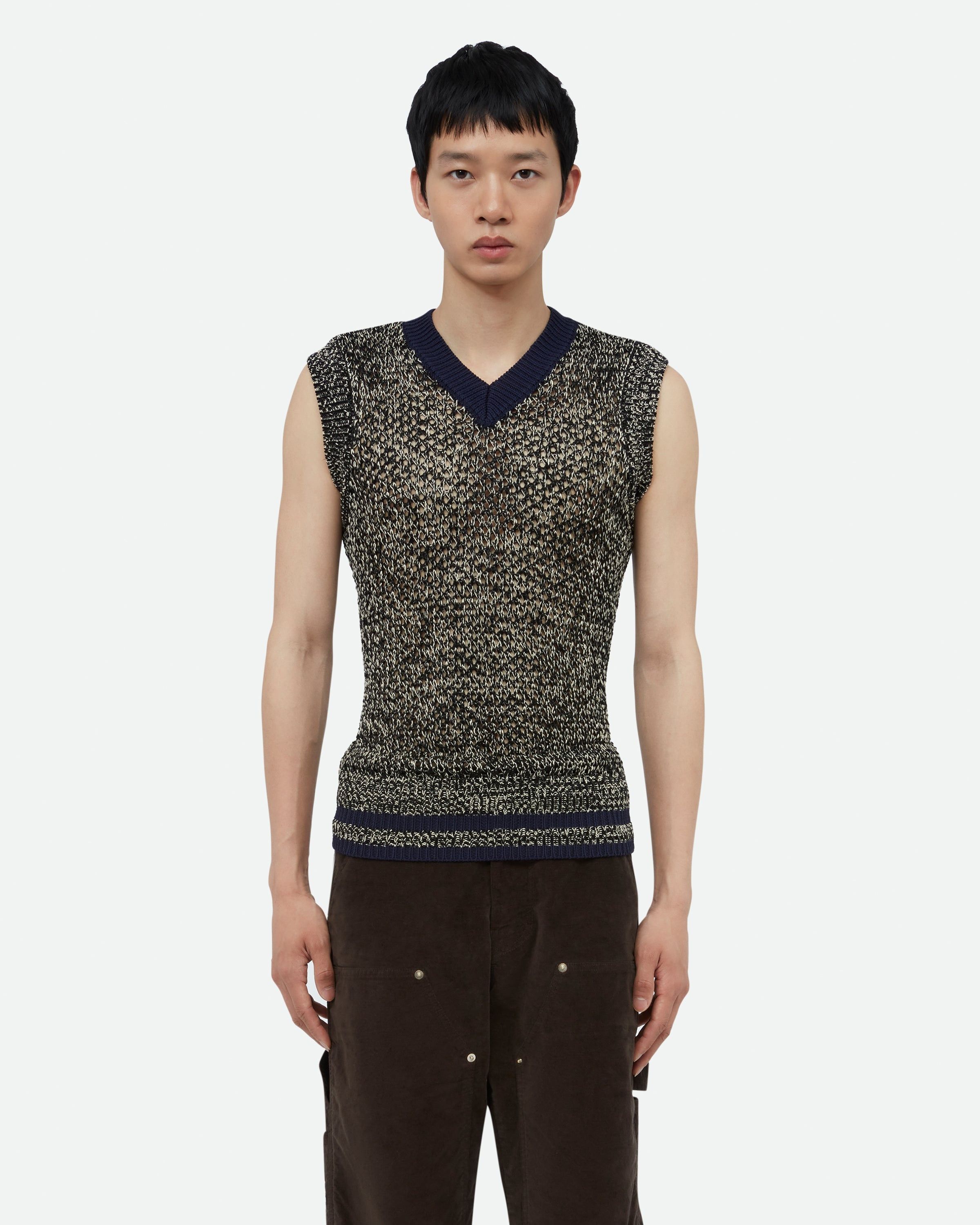 Wales Bonner o1mle0825 Unisex Shade Knit Vest in Multicolor Size US S / EU 44-46 / 1 - 2 Thumbnail