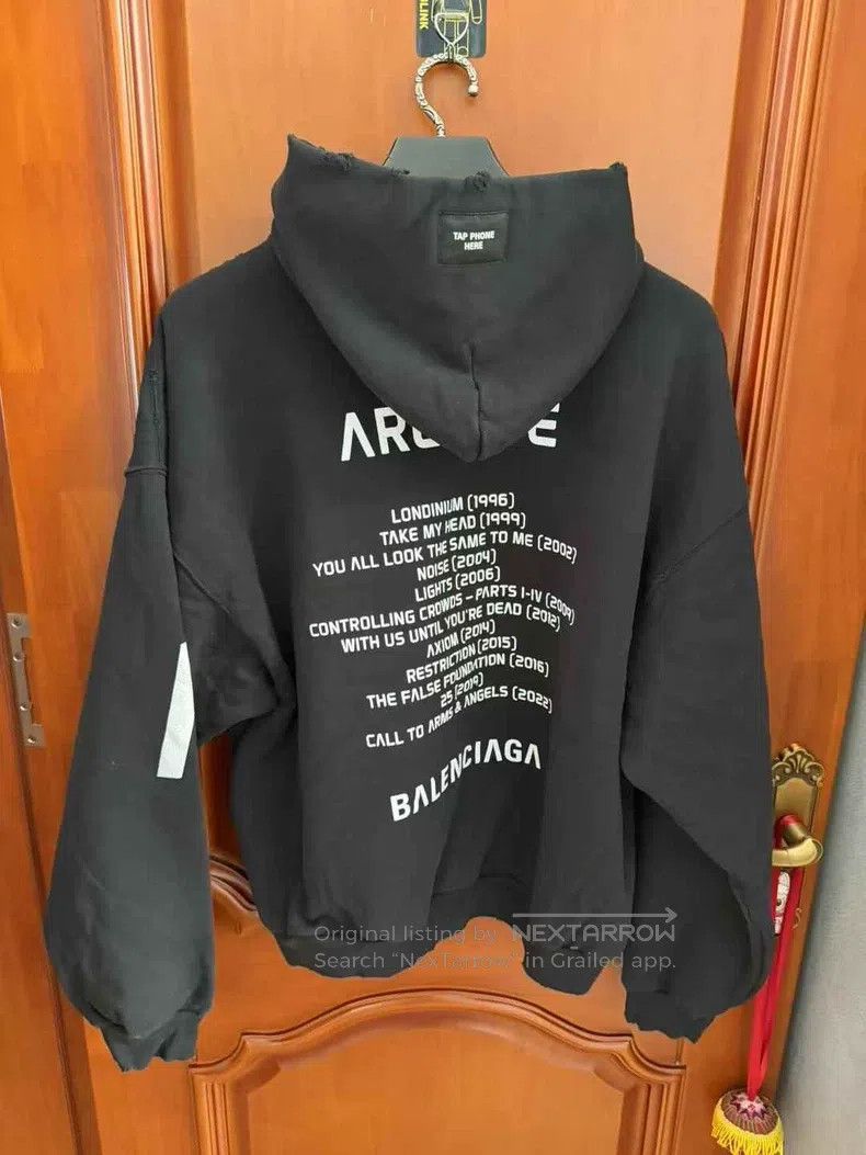 Balenciaga Balenciaga Apple Music Co-Branded Limited Hoodie Size US S / EU 44-46 / 1 - 2 Thumbnail