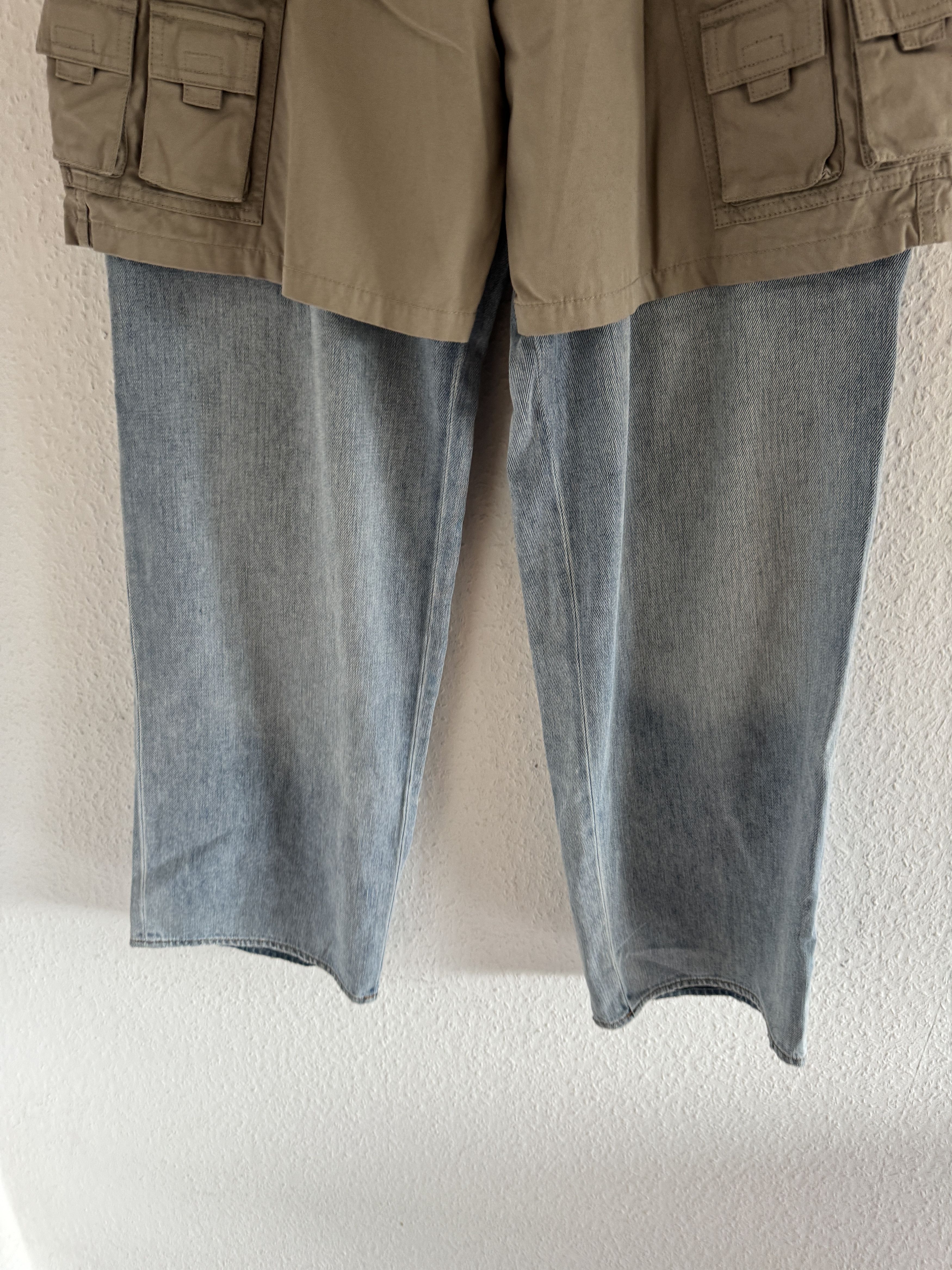 Balenciaga FW21 Afterworld Hybrid Panel Distressed Denim Size US 28 / EU 44 - 6 Thumbnail