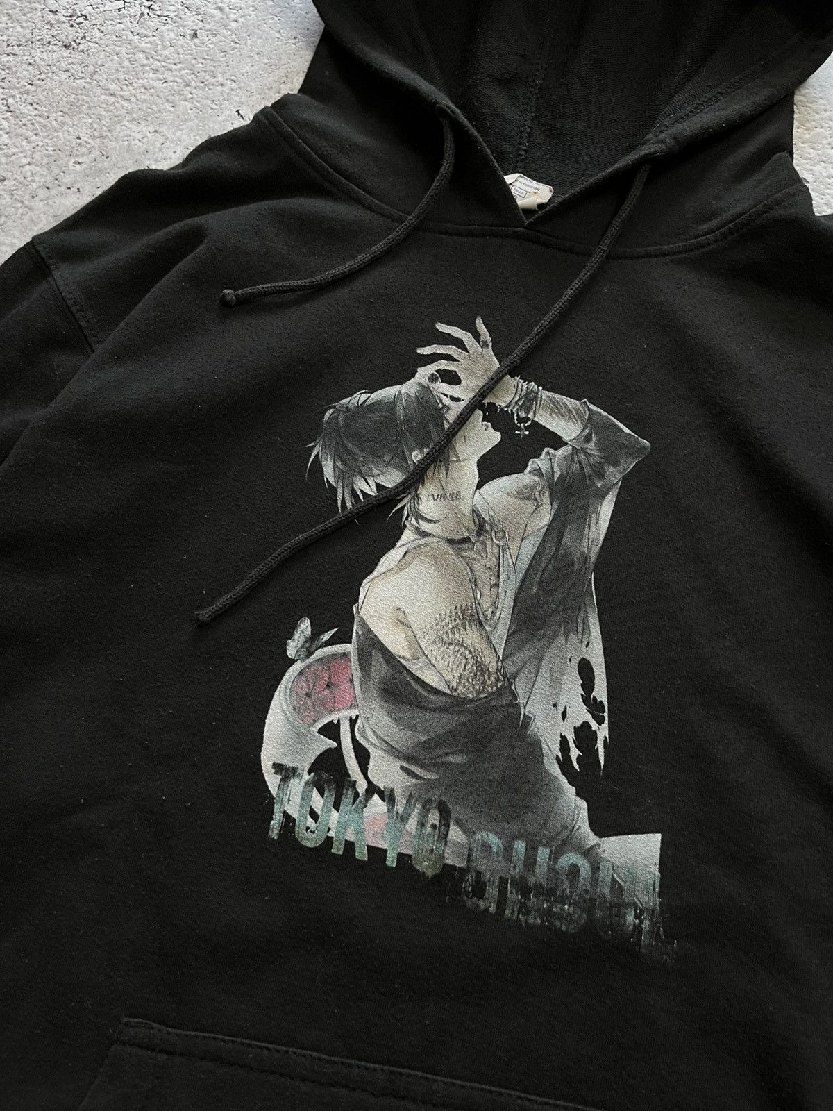 Vintage Tokyo Ghoul anime hoodie black fleece pullover sweatshirt L Size US L / EU 52-54 / 3 - 6 Thumbnail