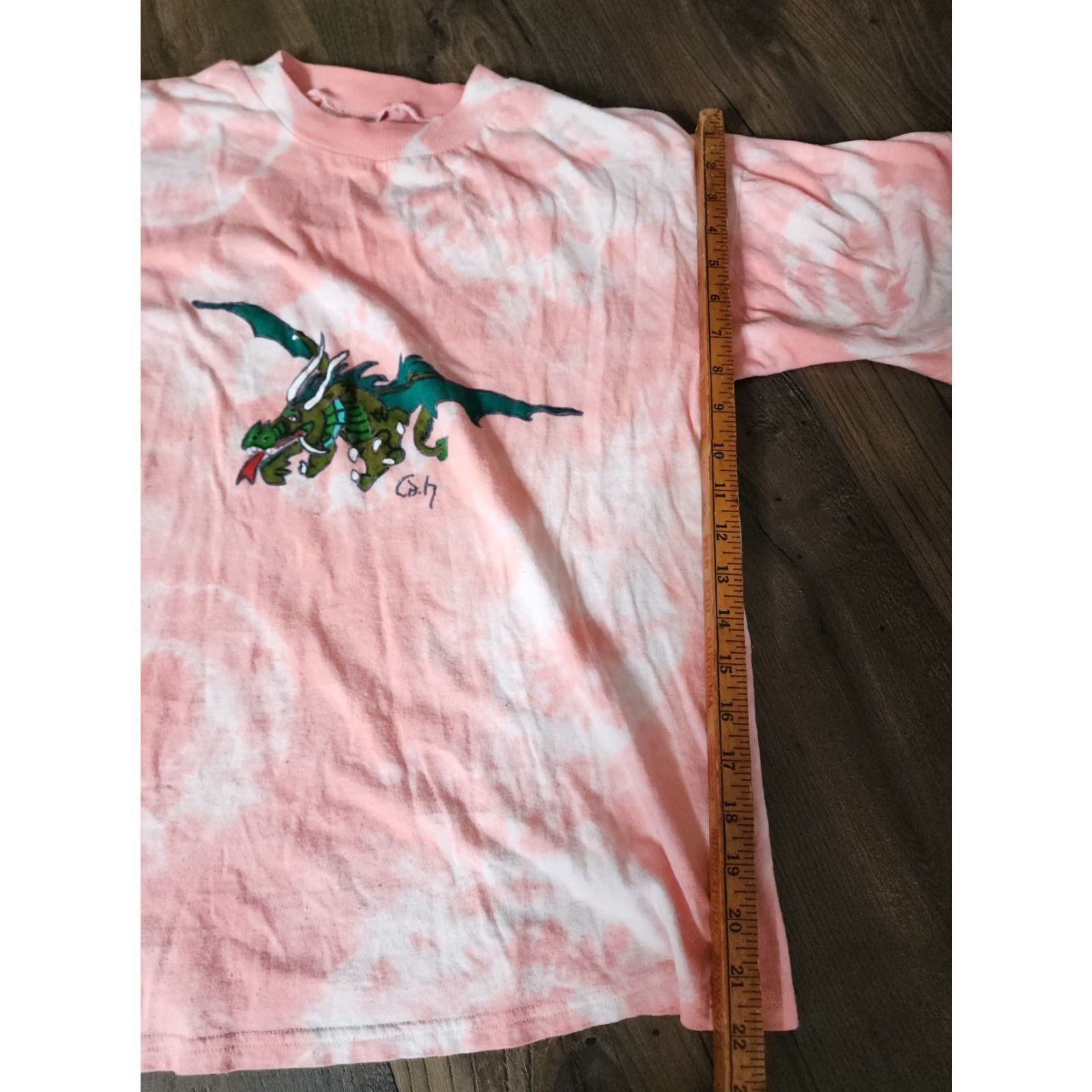 Vintage VINTAGE 90s New Issue Dragon T-Shirt Mens M Pink Short Sleeve Crew Neck Graphic Print Size US M / EU 48-50 / 2 - 4 Thumbnail
