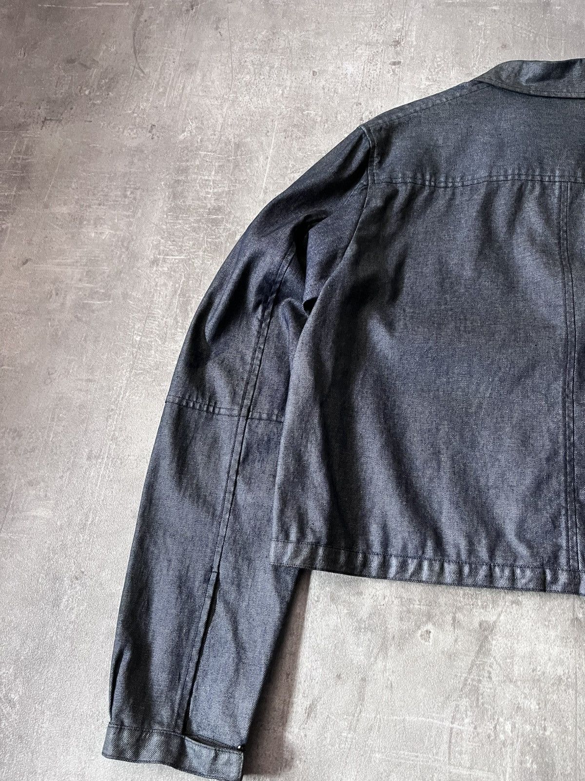 Carol Christian Poell Carol Christian Poell denim polyurethane waxed jacket 90s Size US M / EU 48-50 / 2 - 10 Thumbnail