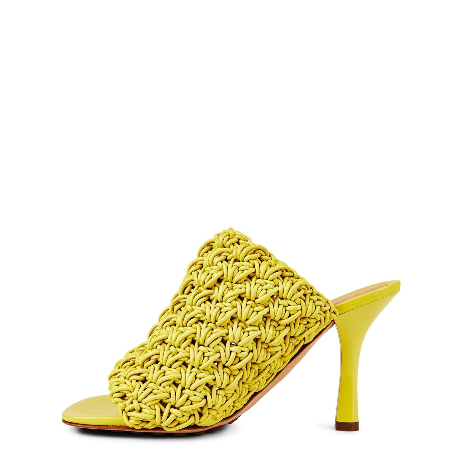 Bottega Veneta Bottega Veneta Bv Stiletto Heel Mules in Green Size US 5.5 / IT 35.5 - 3 Thumbnail