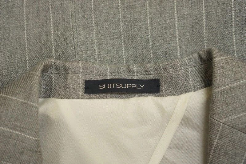 Suitsupply Men Suitsupply Blazer La Spalla Grey Linen Subalpino US30 Size 34S - 3 Thumbnail
