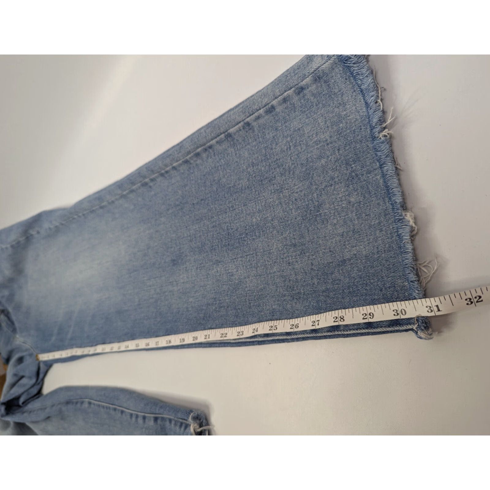 Vintage Judy Blue Fairmont High Rise Wide Leg Raw Hem Jeans Womens 13/31 Jeans Size 34" / US 12 / IT 48 - 6 Thumbnail