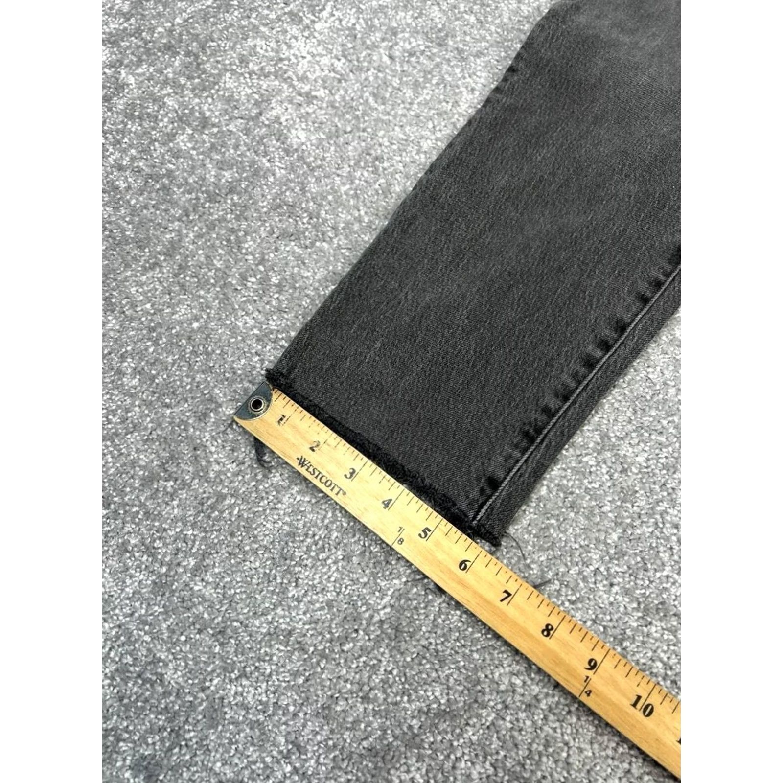 Madewell Madewell The Perfect Vintage Jeans Womens 28 Black Denim Knee Rip Edition 30x27 Size 28" / US 6 / IT 42 - 4 Thumbnail