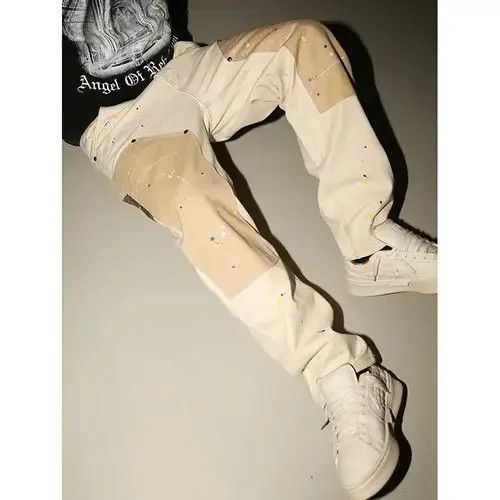 Other Hip Hop Khaki Cashew Flower Overalls Ink Size US 30 / EU 46 - 1 Thumbnail