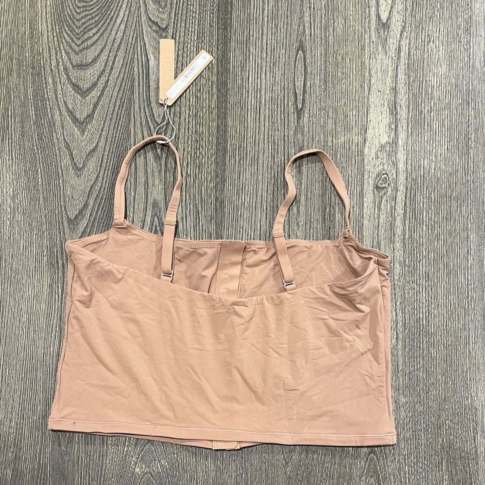 SKIMS NWT Skims Fits Everybody Adaptive Cami Crop Top Sienna 3X Size 3XL / US 20-22 - 2 Thumbnail
