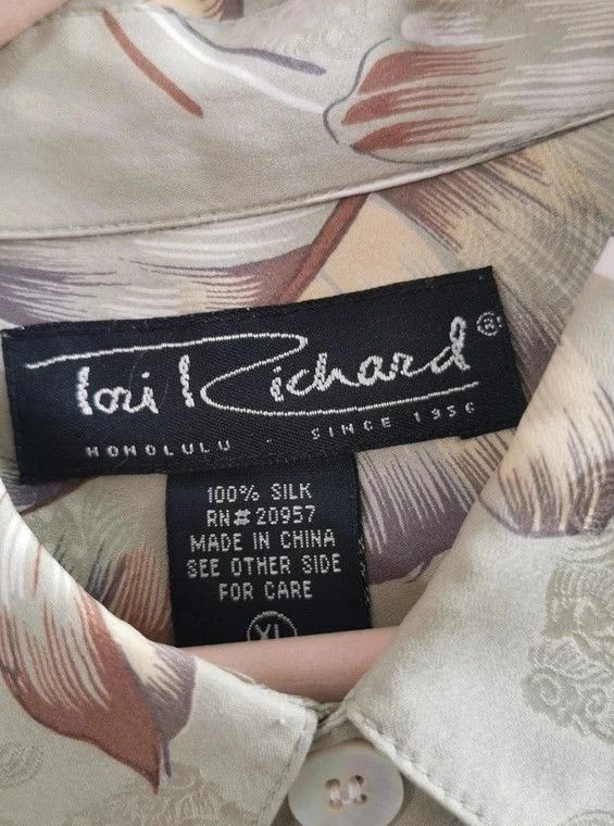 Tori Richard Silk vintage shirt Tori Richard Size US XL / EU 56 / 4 - 5 Thumbnail