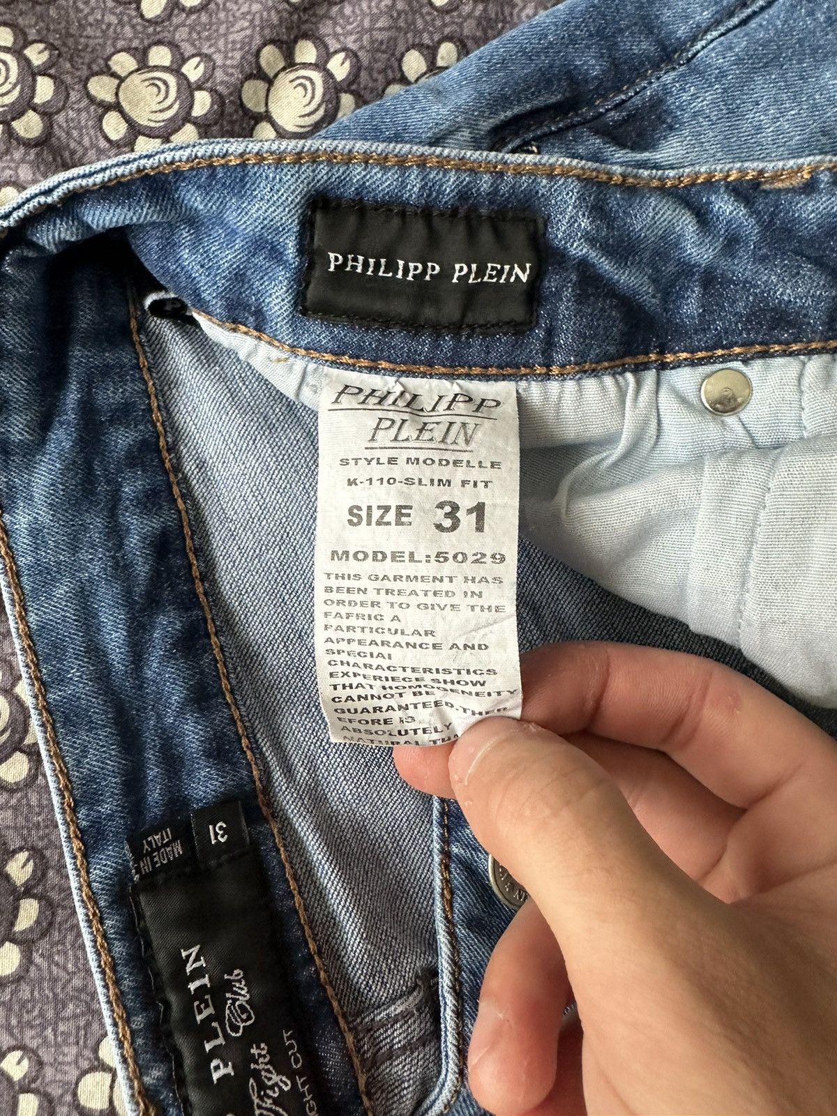 Philipp Plein × Vintage Philipp Plein Jeans Vintage Size US 31 - 7 Thumbnail