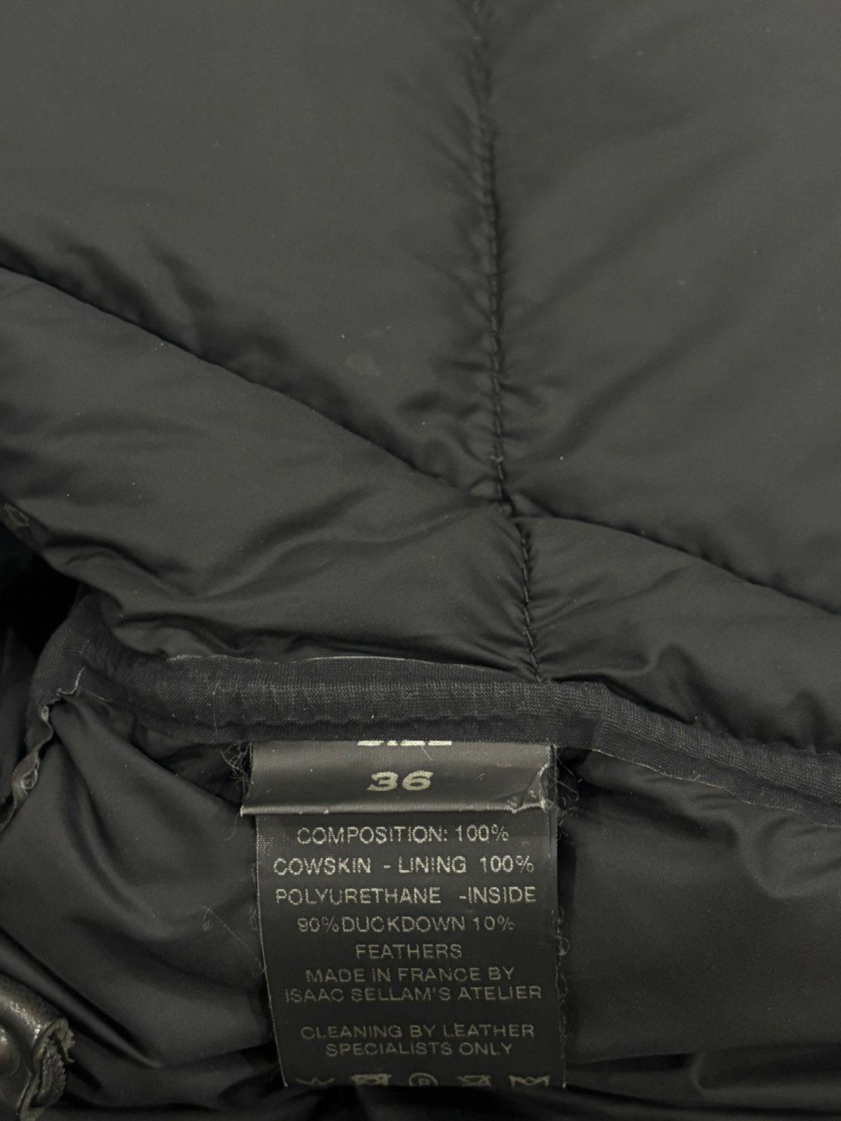 Isaac sellam reflective puffer jacket
