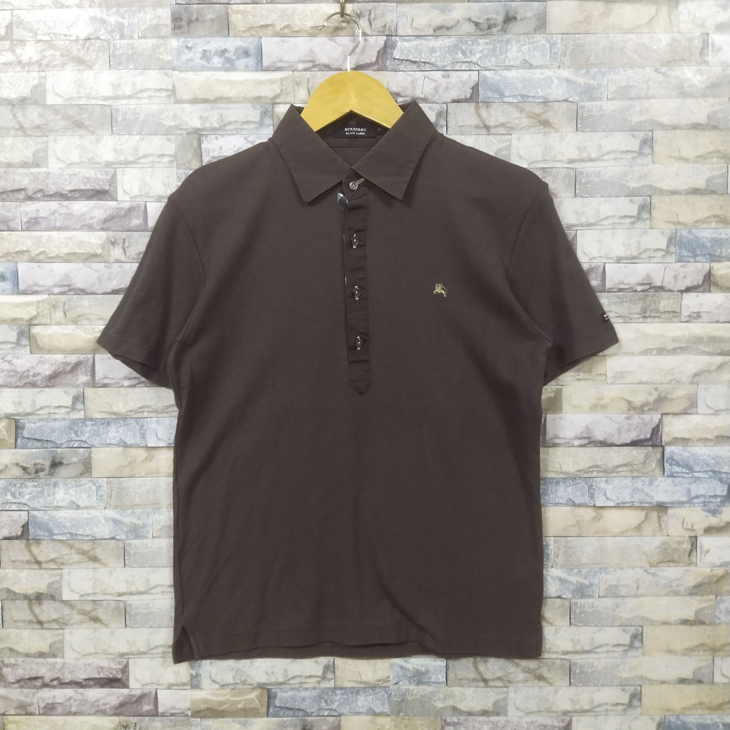 Burberry Burberry Black Label Brown Plain Polo Shirt Size US S / EU 44-46 / 1 - 1 Thumbnail