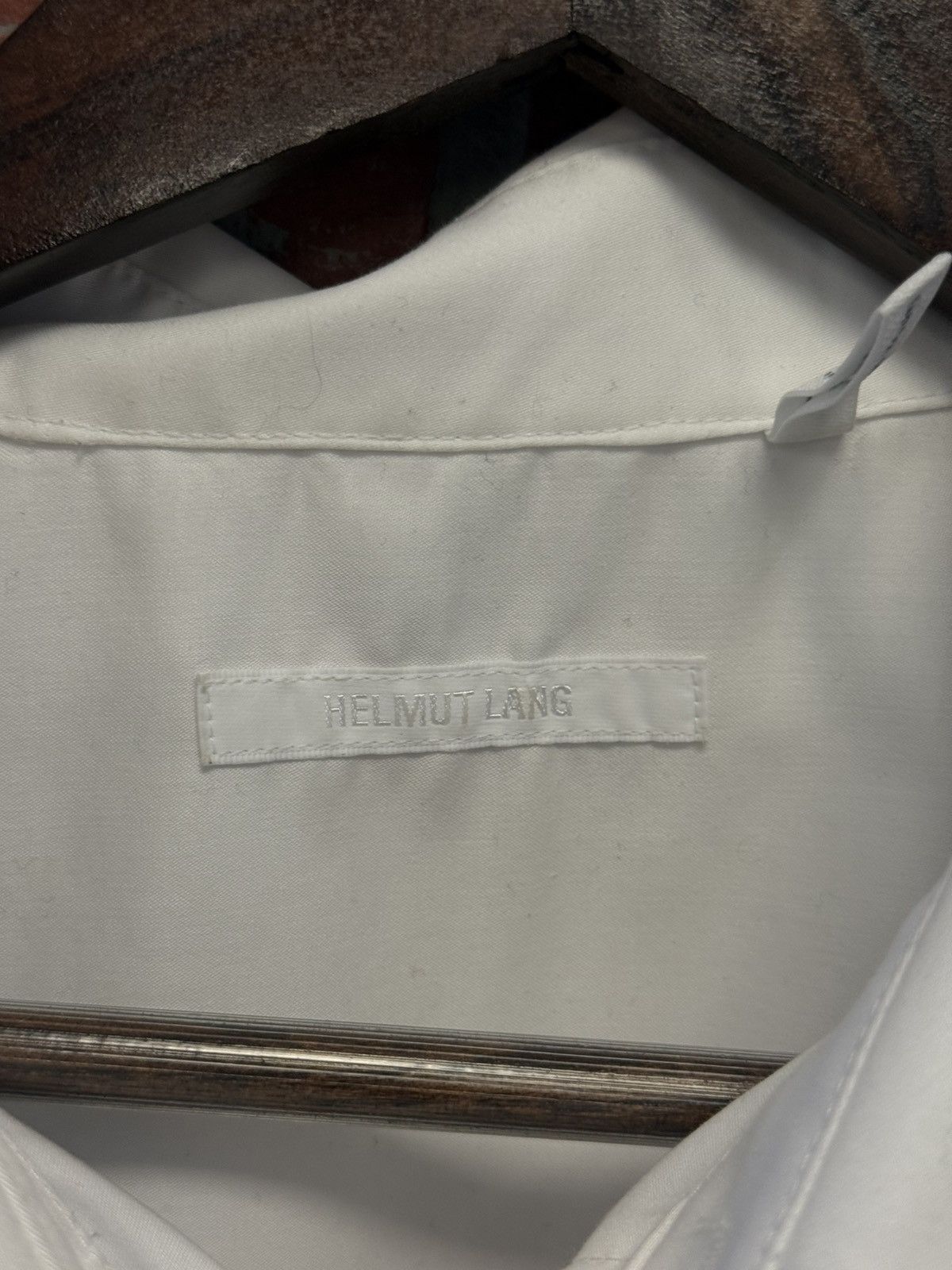 Helmut Lang Helmut Lang White Dress Shirt Size Large 🧼 Size US L / EU 52-54 / 3 - 7 Thumbnail